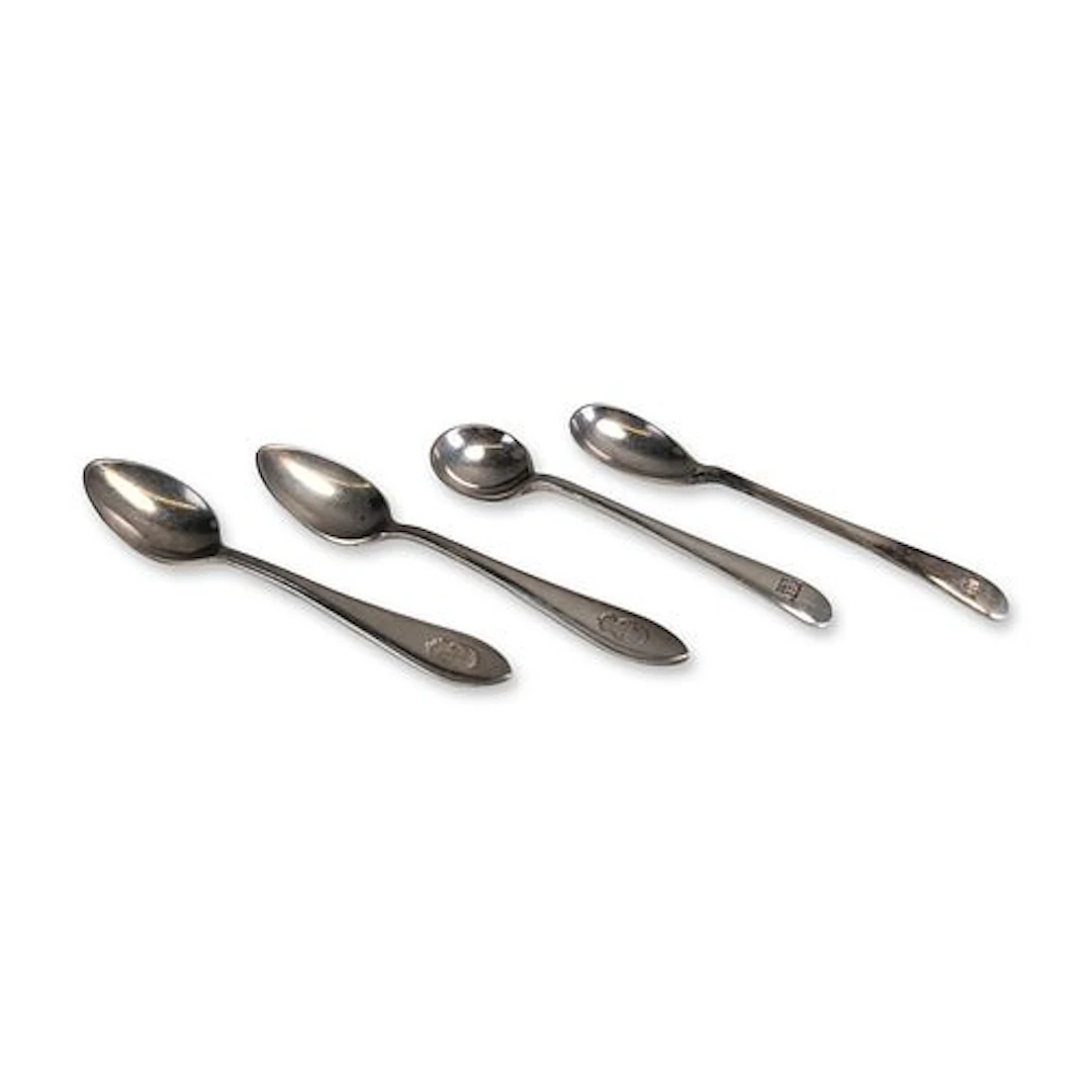4pc Bibby Line and KNSM Line Walker & Hall and Gero Silver Plated