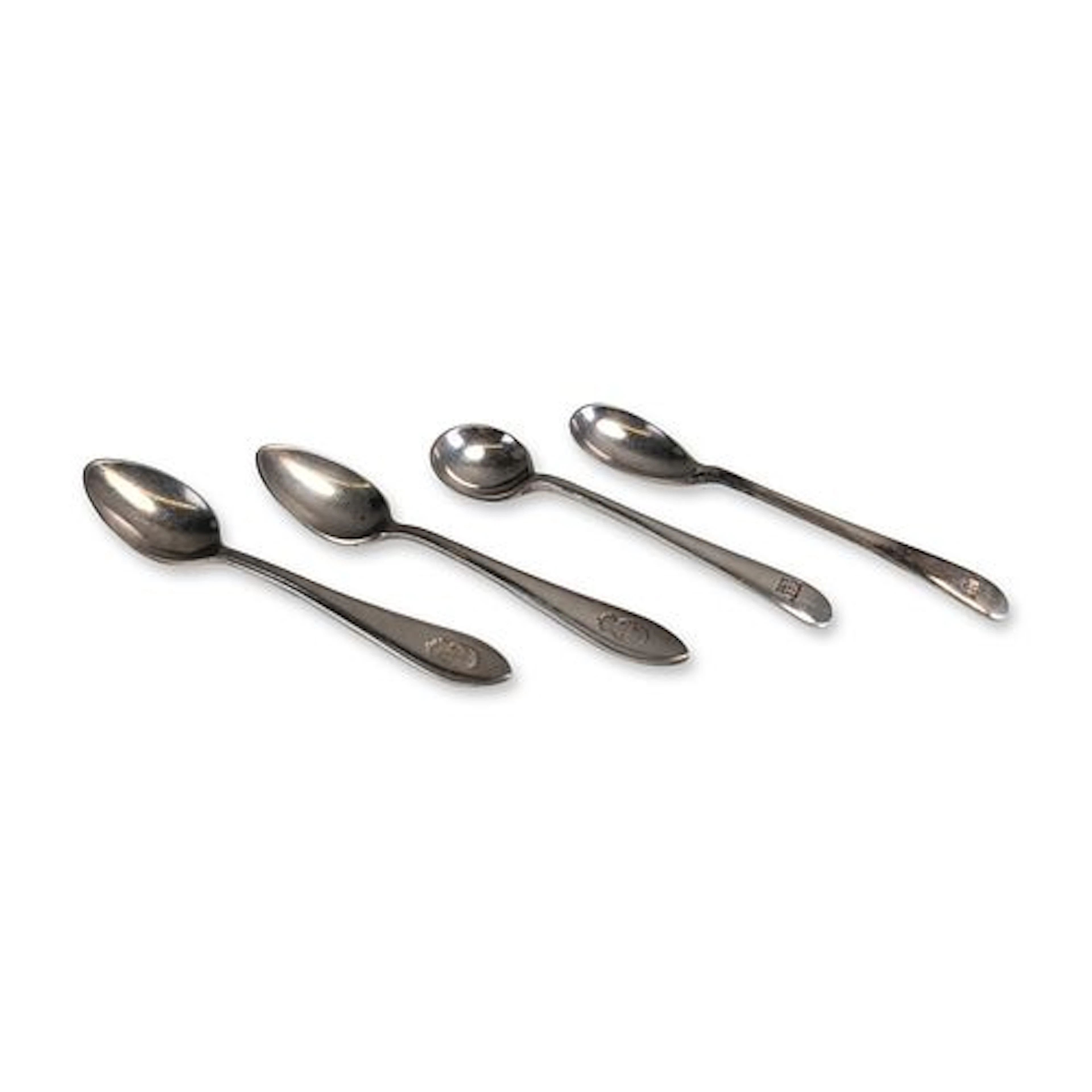 4pc Bibby Line and KNSM Line Walker & Hall and Gero Silver Plated