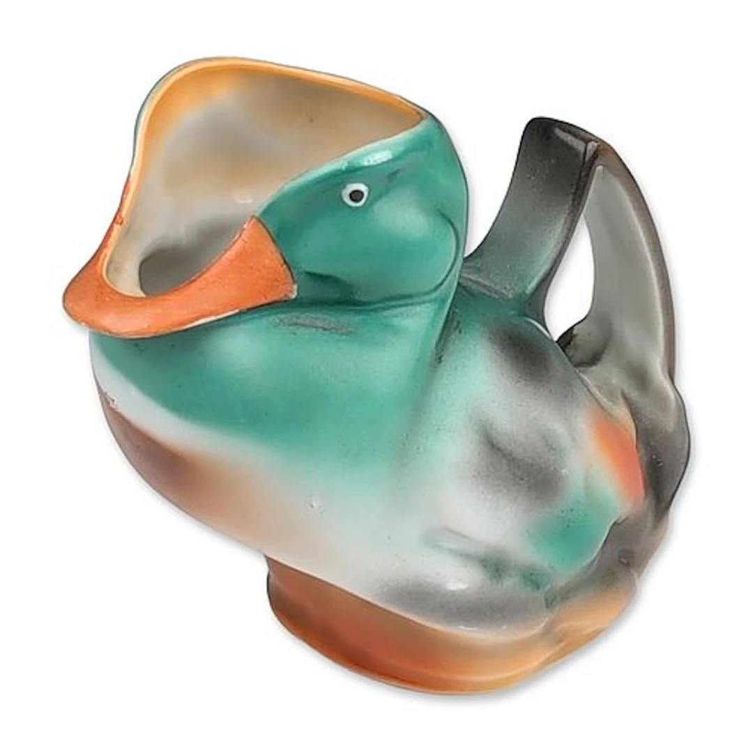 Royal Bayreuth Bavaria Mallard Duck Porcelain Figurine Creamer
