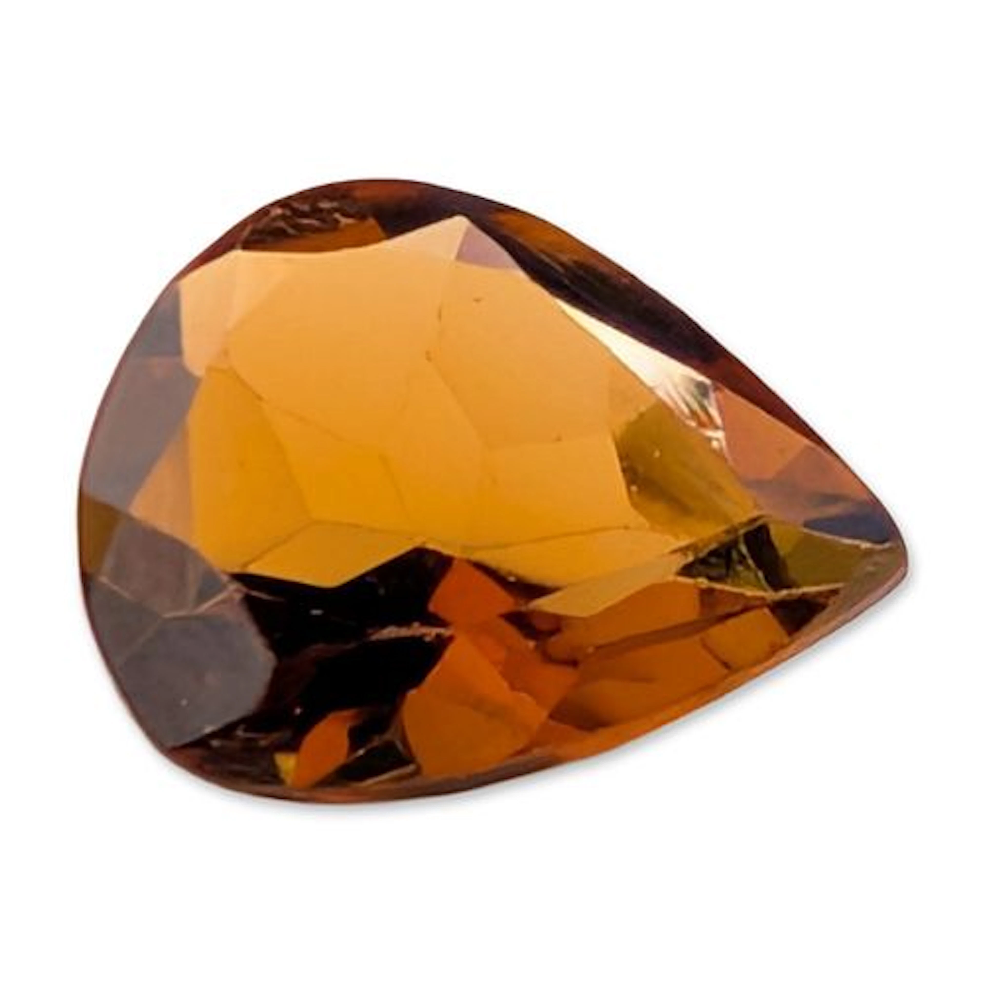 Pear Brilliant Cut Citrine Loose Gemstone