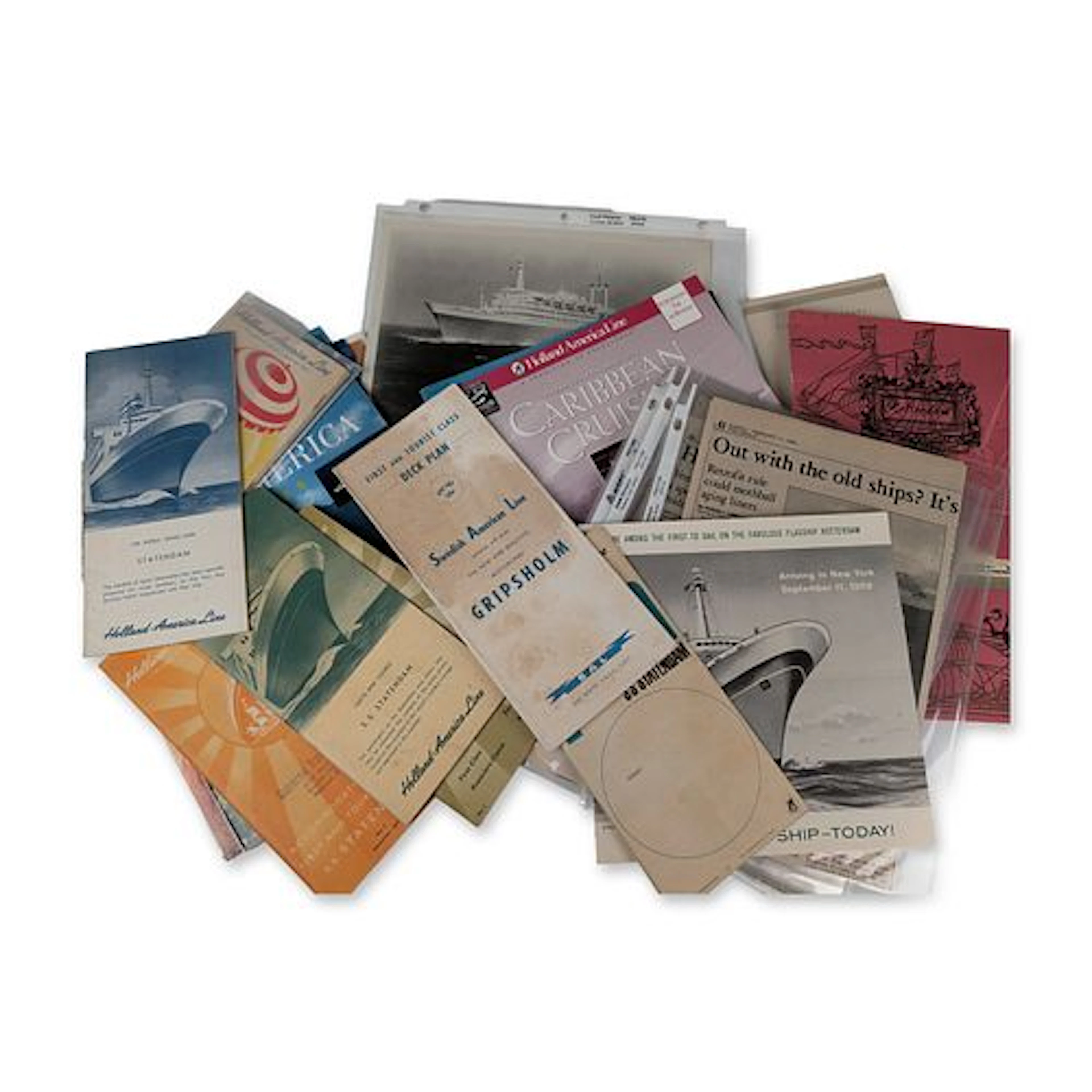 Collection of 1960 - 1990 Holland-America Line and Swedish American