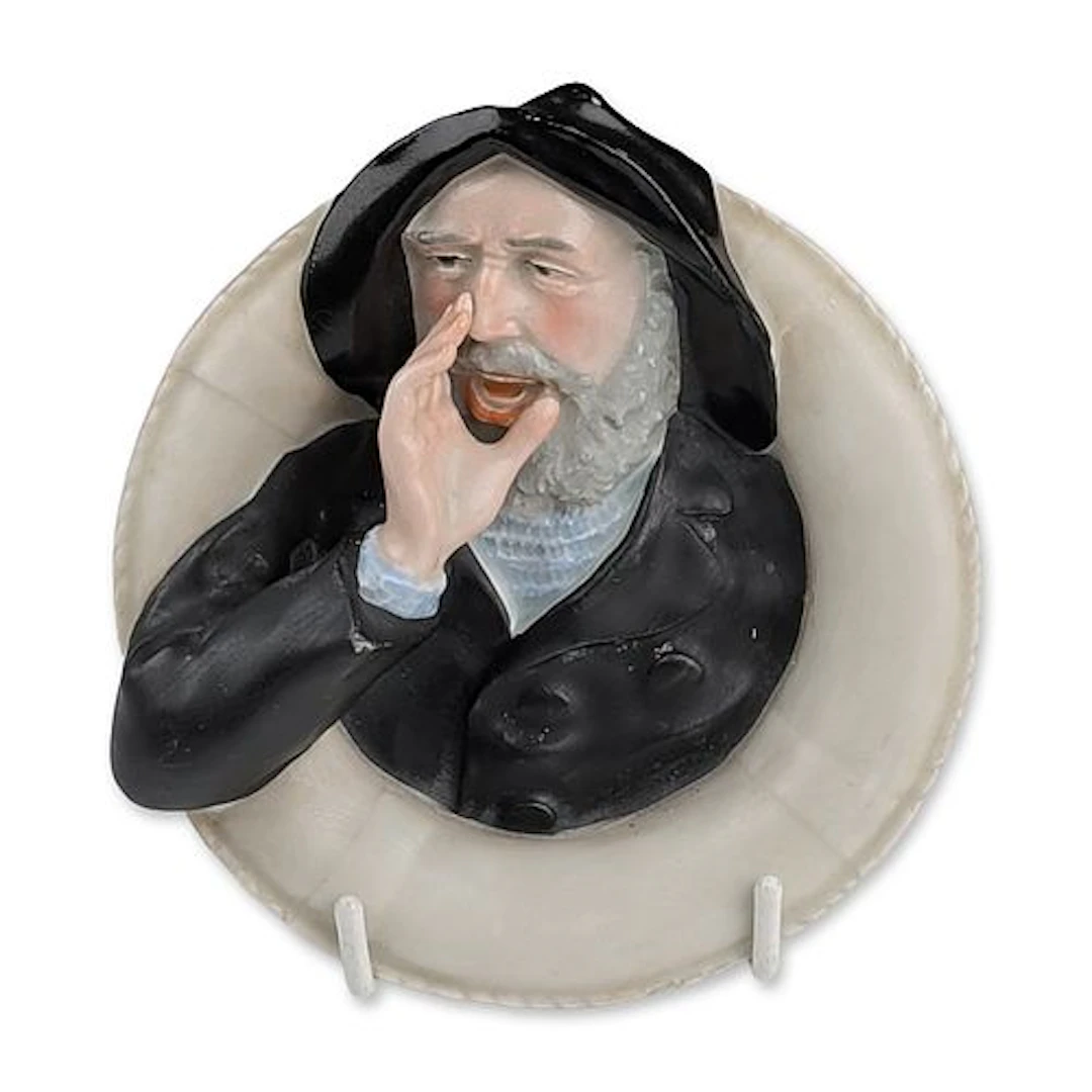 Porcelain Sea Captain Display Plaque