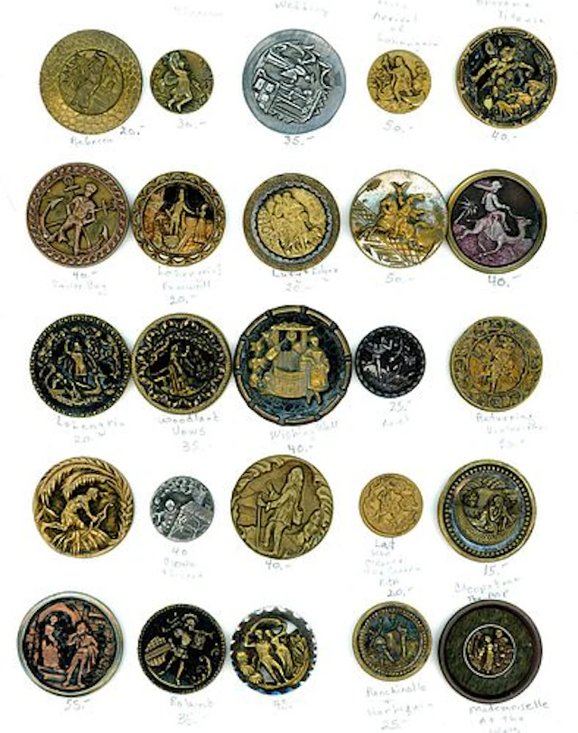 A CARD OF DIVISION ONE STORY BUTTONS