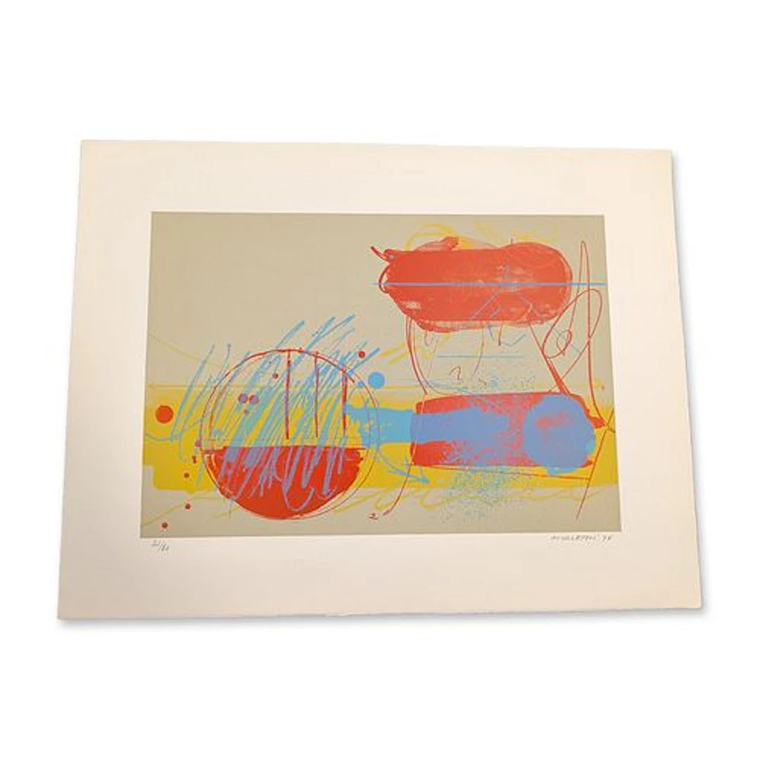 Sam Middleton (American, 1927-2015) Abstract Composition Lithograph
