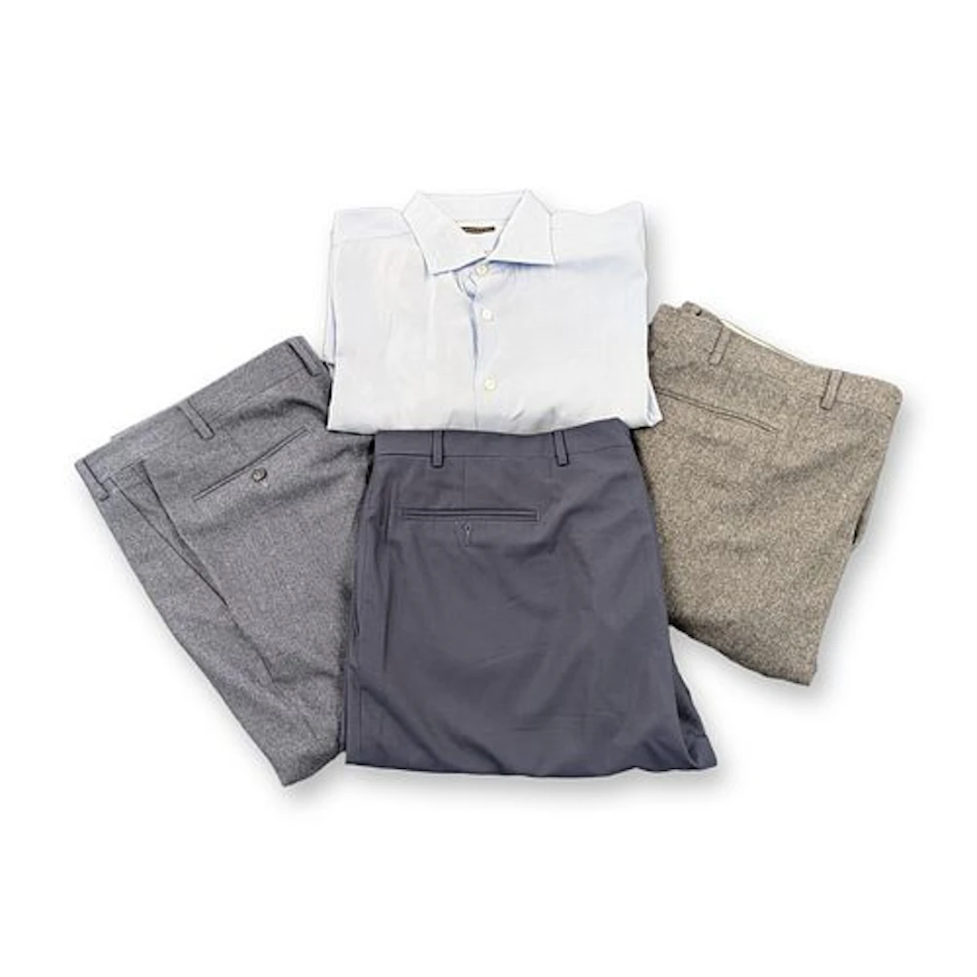 4pc Canali Italian Wool Trousers and Cotton Dress Shirt