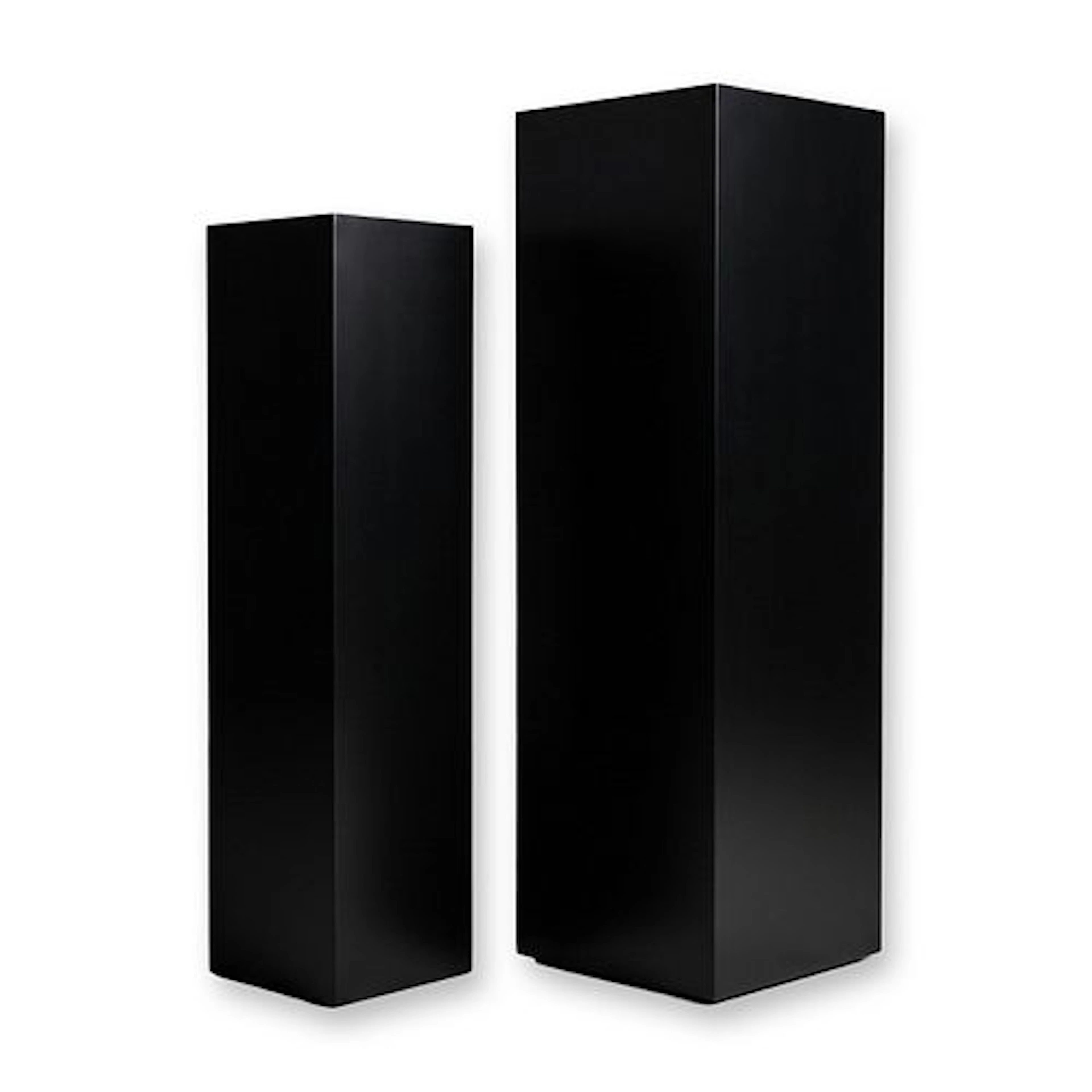 2pc Contemporary Minimalist Black Pedestals
