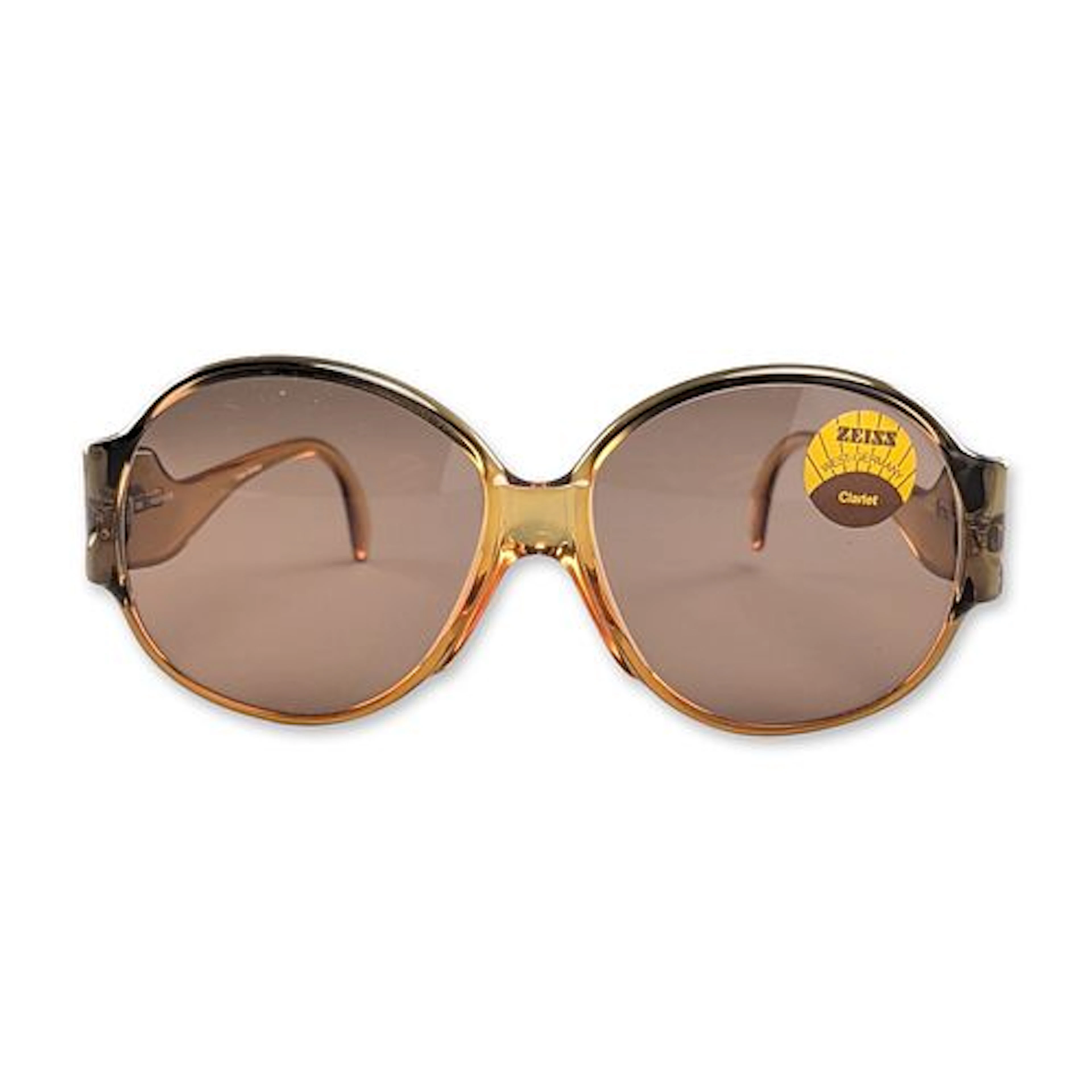 Zeiss Marwitz West Germany Cognac Acetate Sunglasses w/ Soft Case