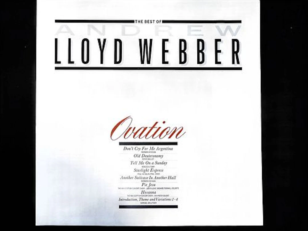 Andrew Lloyd Webber The Best of Ovation K-tel 12-Inch Vinyl LP Record