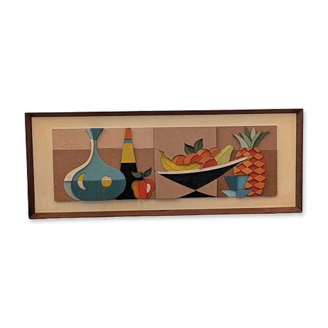 Allen Noonan Mixed Media Still Life Relief Sculpture
