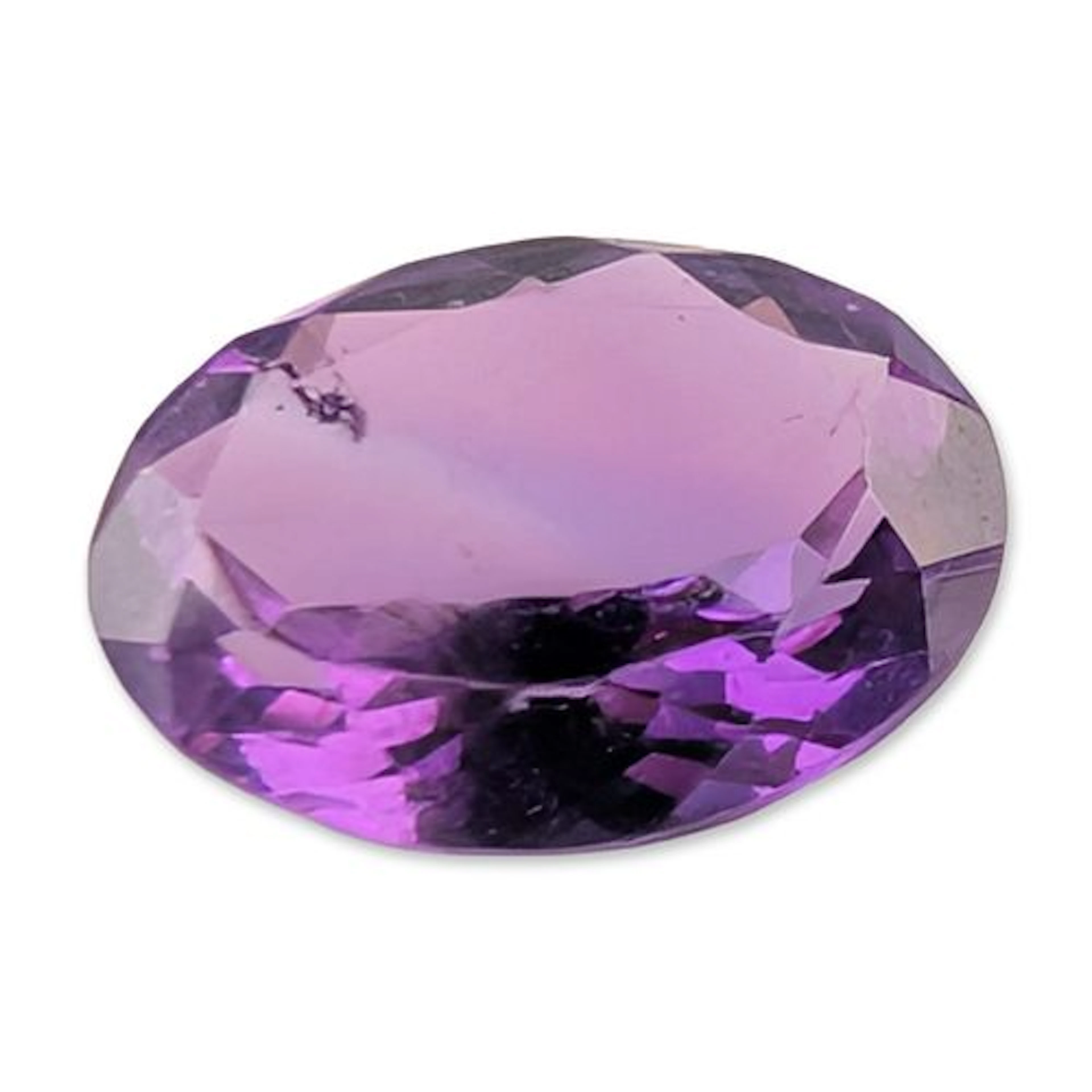 Oval Mixed Cut Faceted Amethyst Loose Gemstone