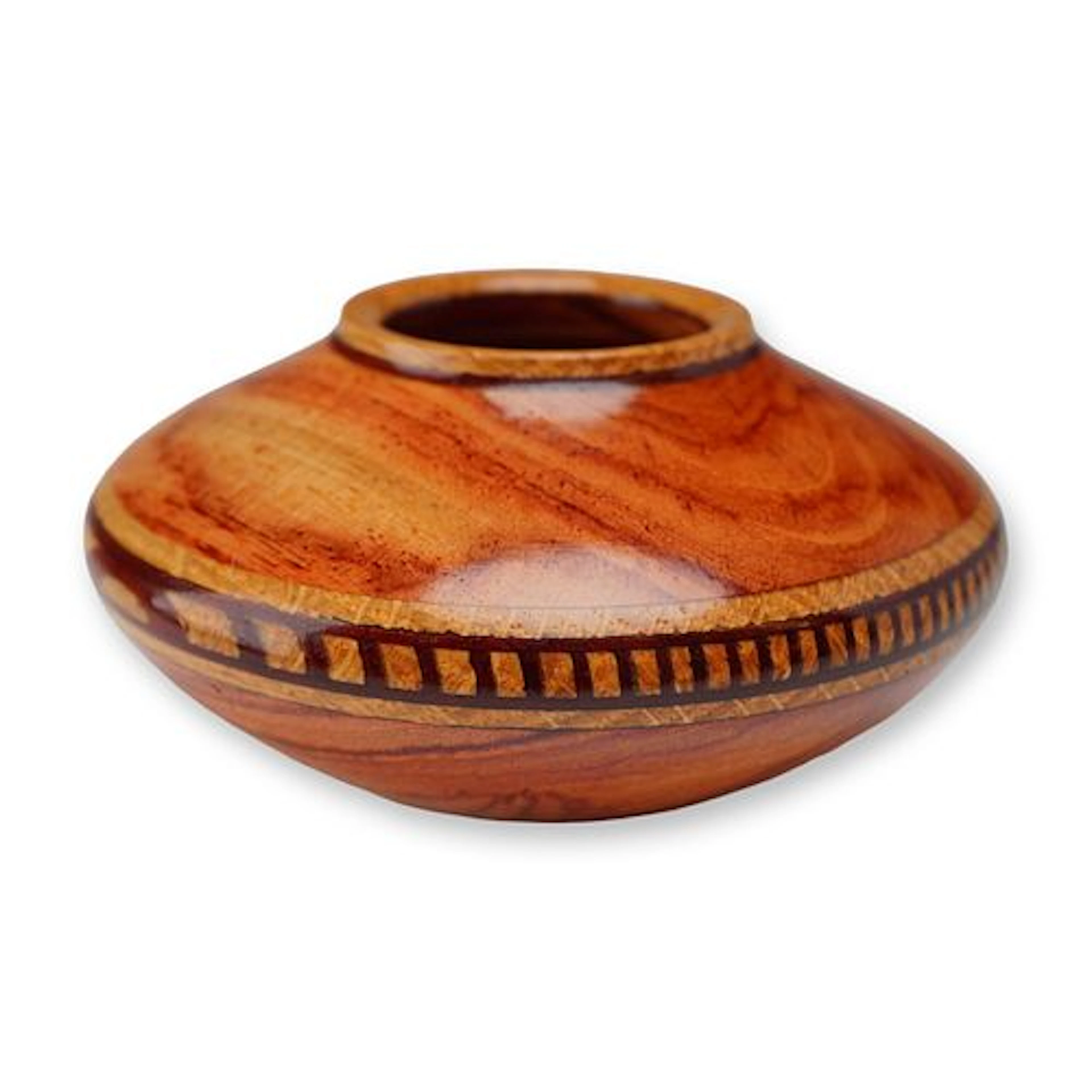Jim McPhail Signed Brazilian Tulipwood Miniature Vessel, 2014