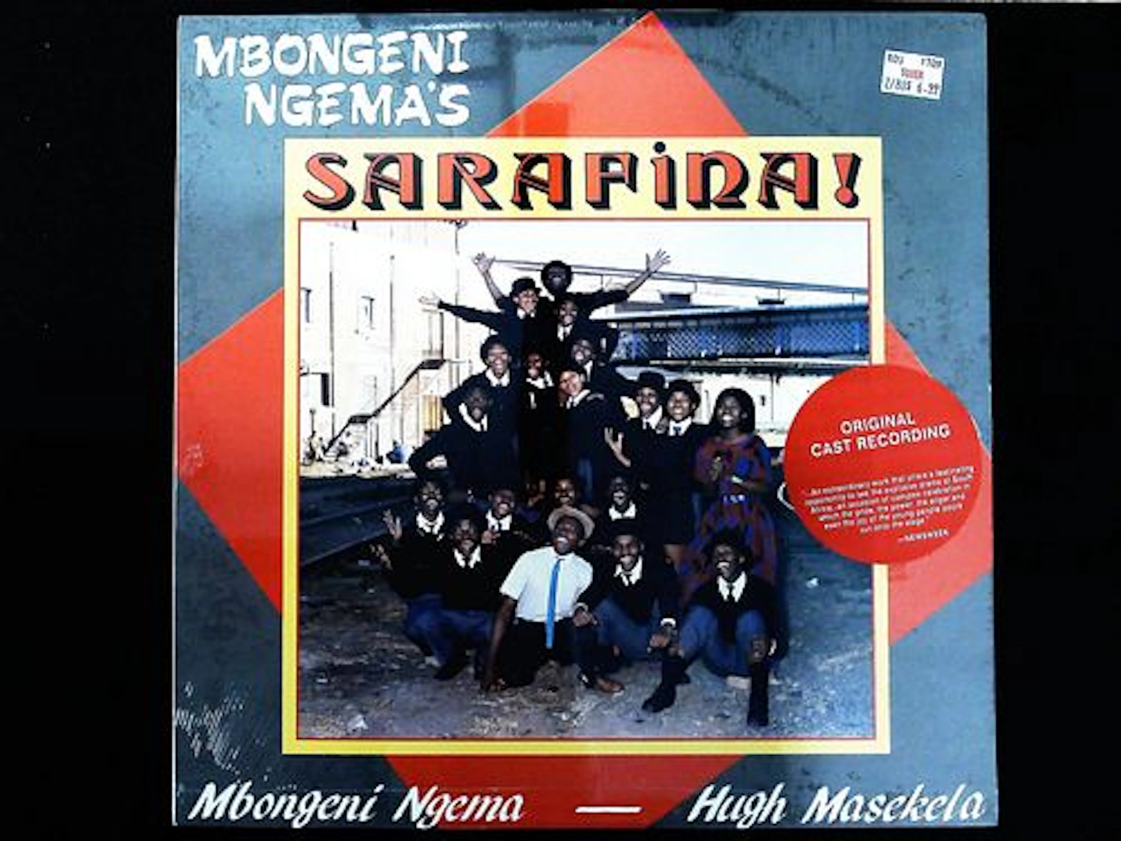 Sarafina! - Cast Recording LP, Ngema & Masekela, Gramavision 1987