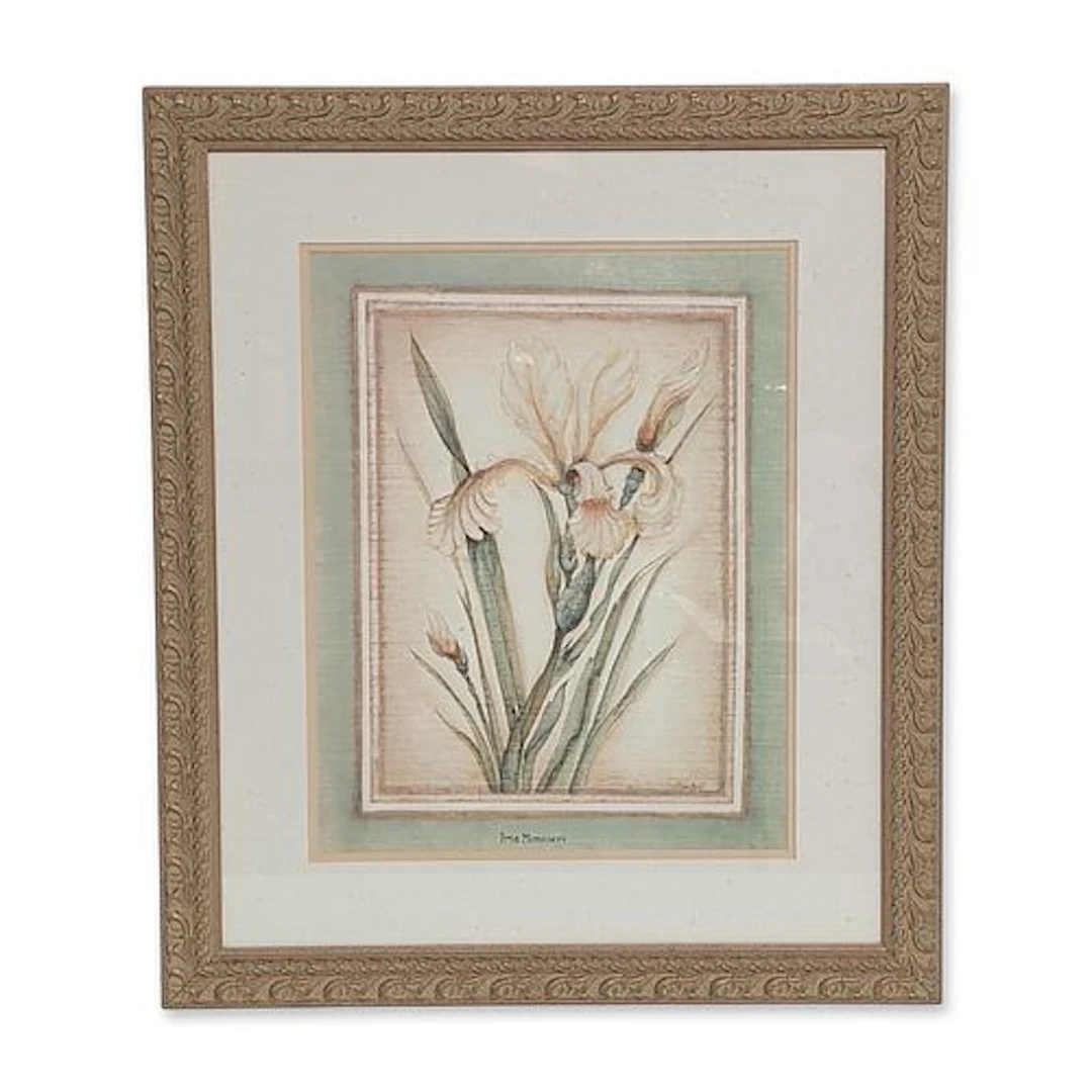 Colleen Bery for The Bombay Co., Print on Paper, Iris Monnieri Framed