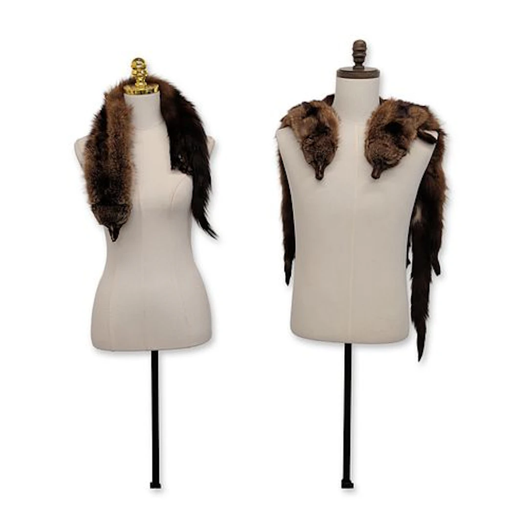 Two Vintage Mink Fur Stoles