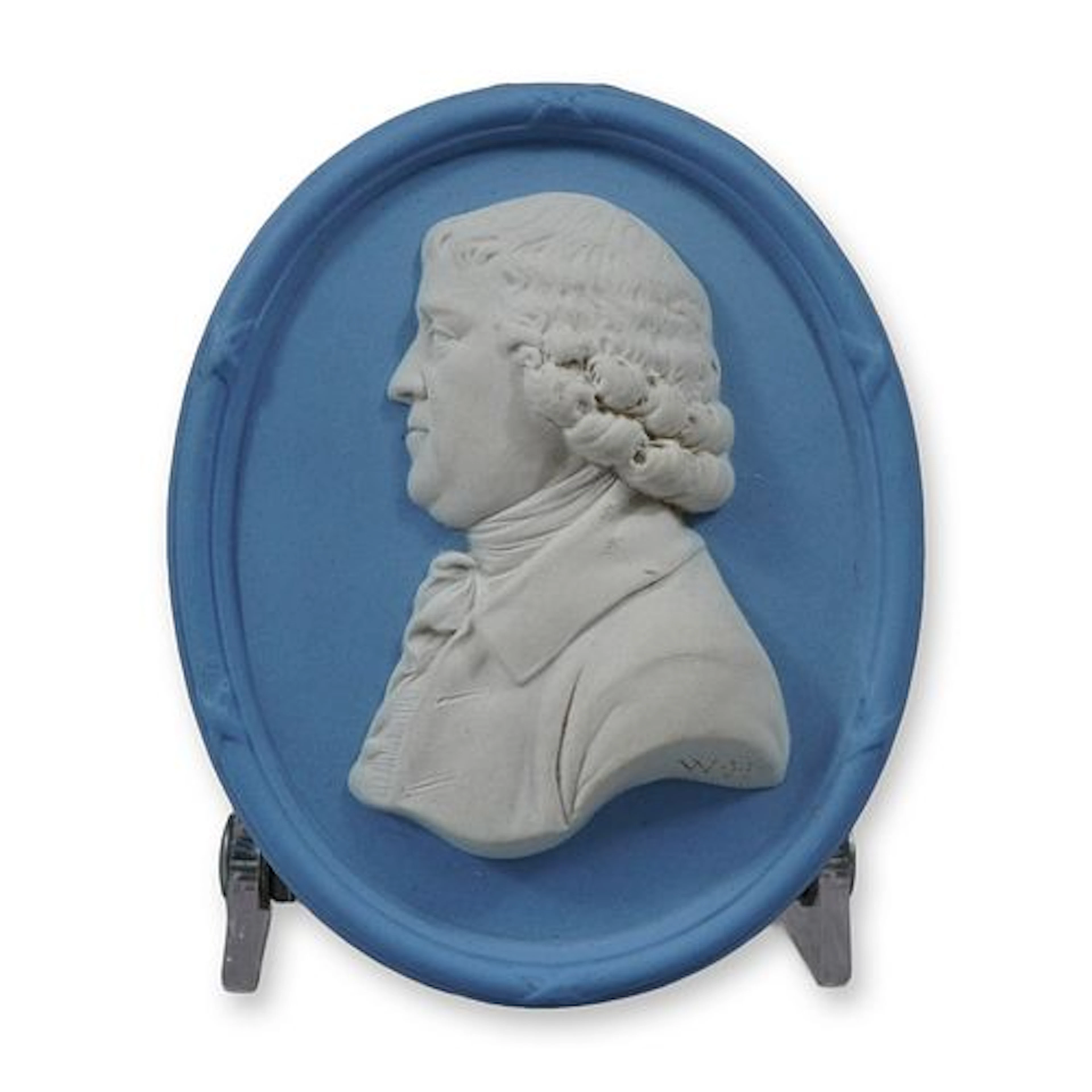 Wedgwood Light Blue Jasperware Josiah Wedgwood Bicentenary Portrait Plaque