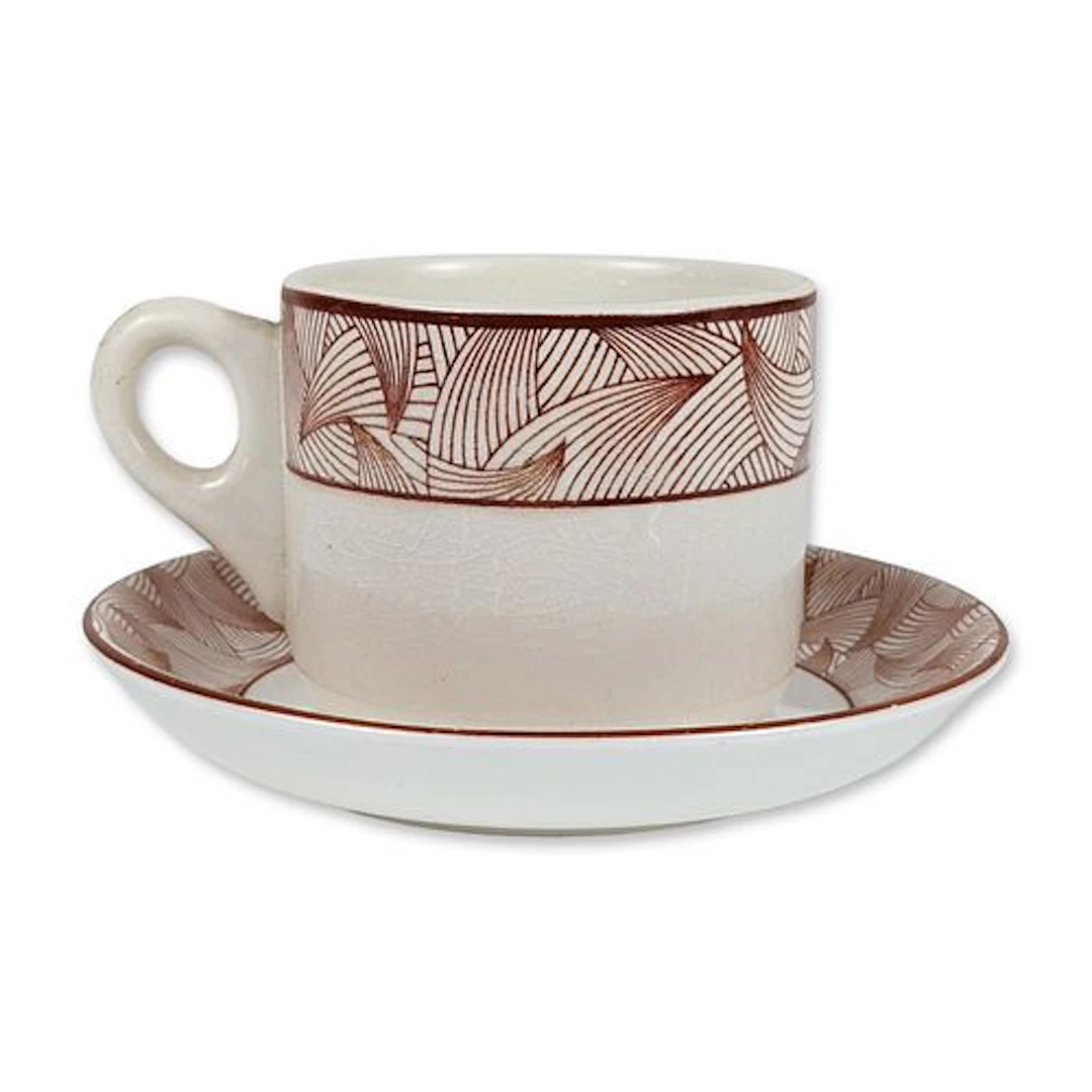 2pc Grindley Clarke Steamship Co. Ceramic Cup with Royal Doulton Saucer