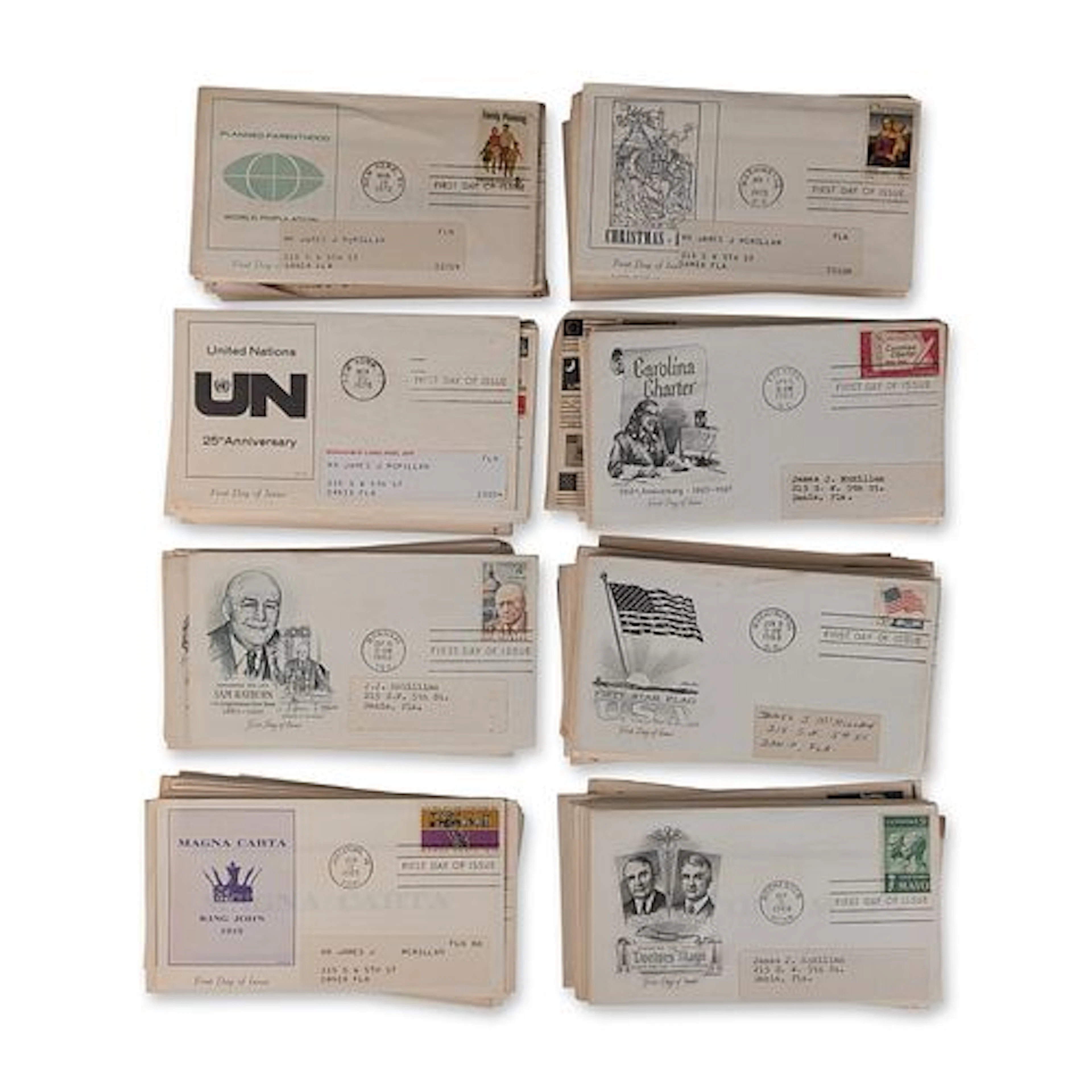 168pc Collection of US First Day Covers, 1960s-1970s