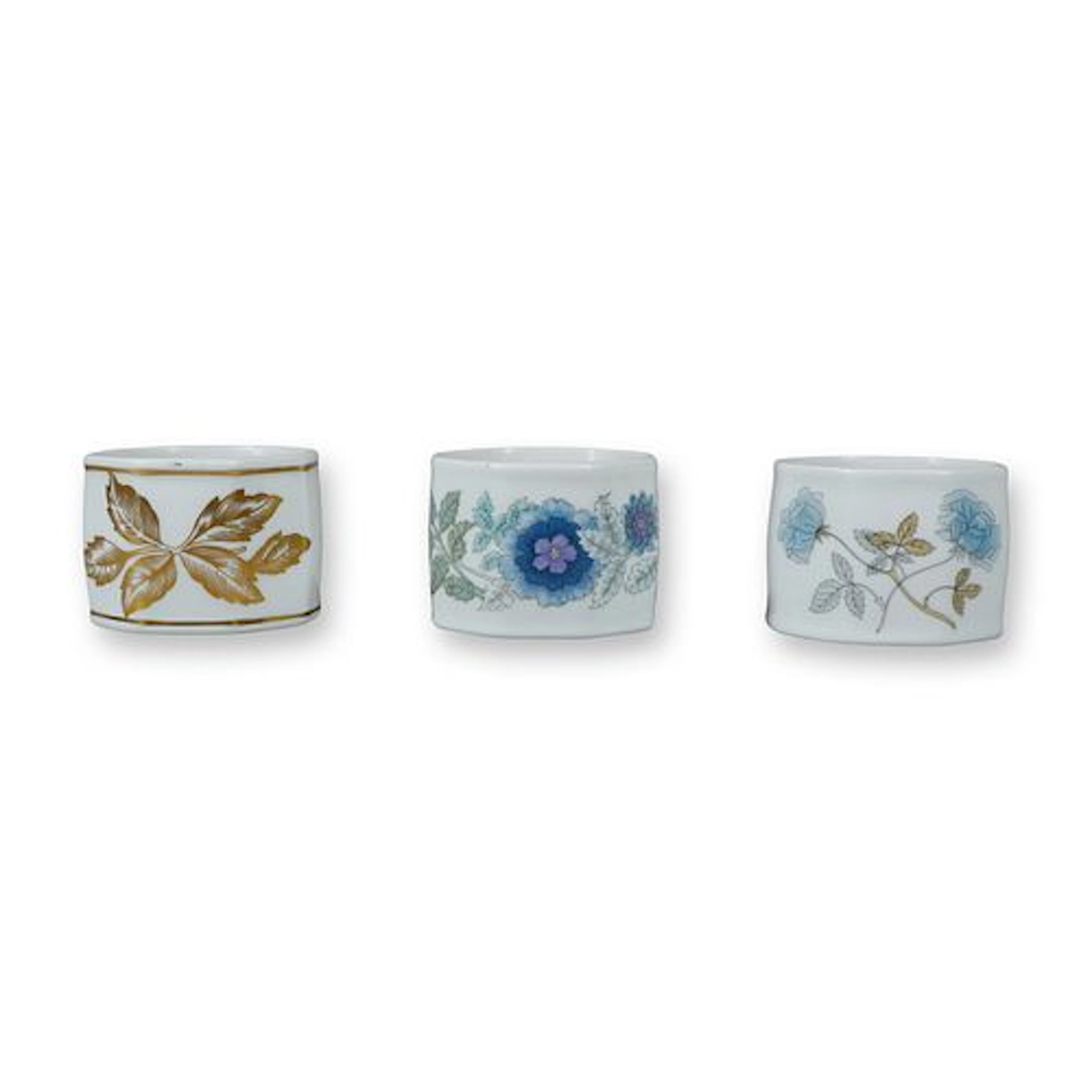 3pc Wedgwood Bone China Napkin Rings