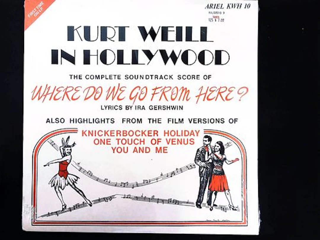 Kurt Weill In Hollywood Soundtrack LP Ariel KWH 10 1982 Compilation