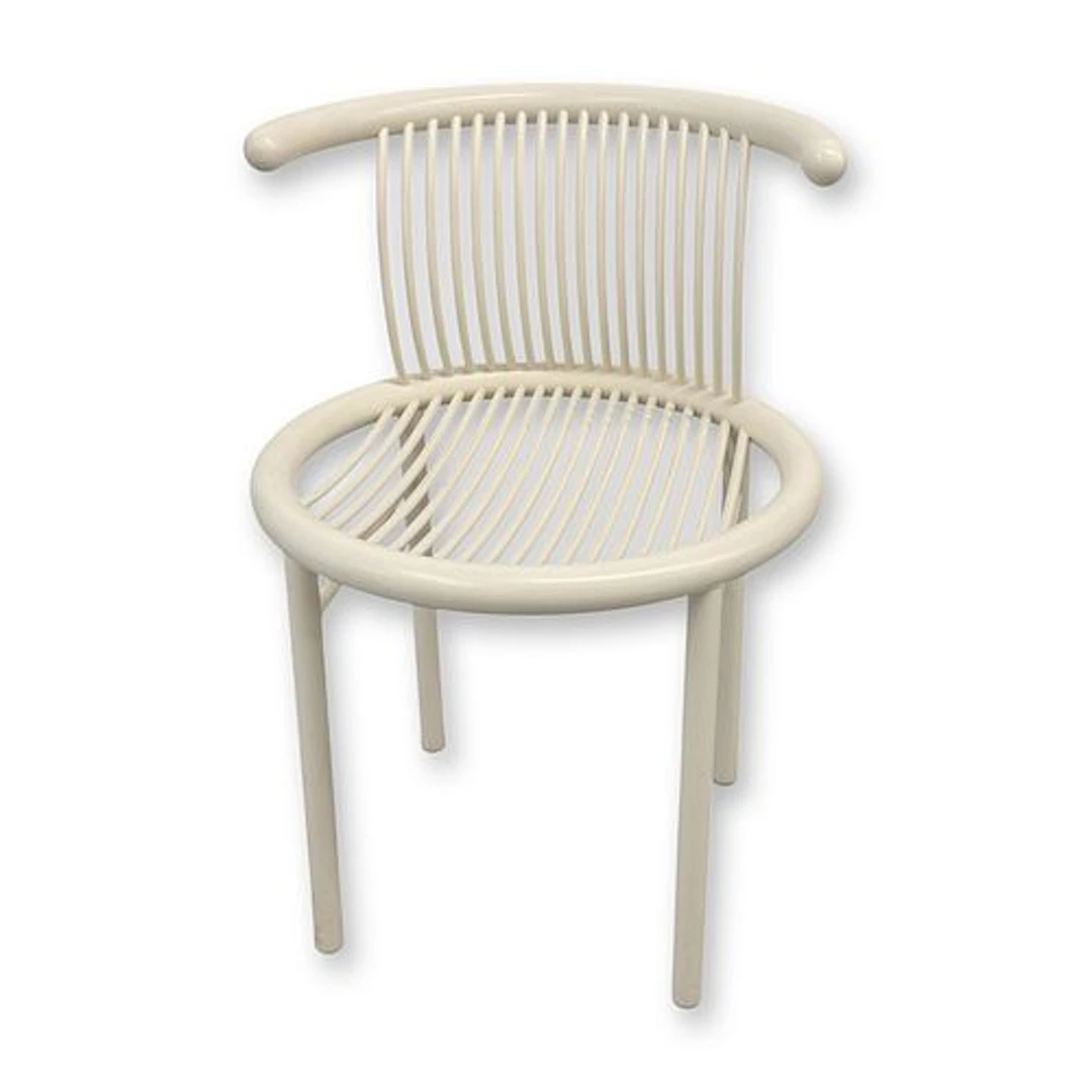 Lubke Mid-Century Modern Painted Wood Spindle Chair