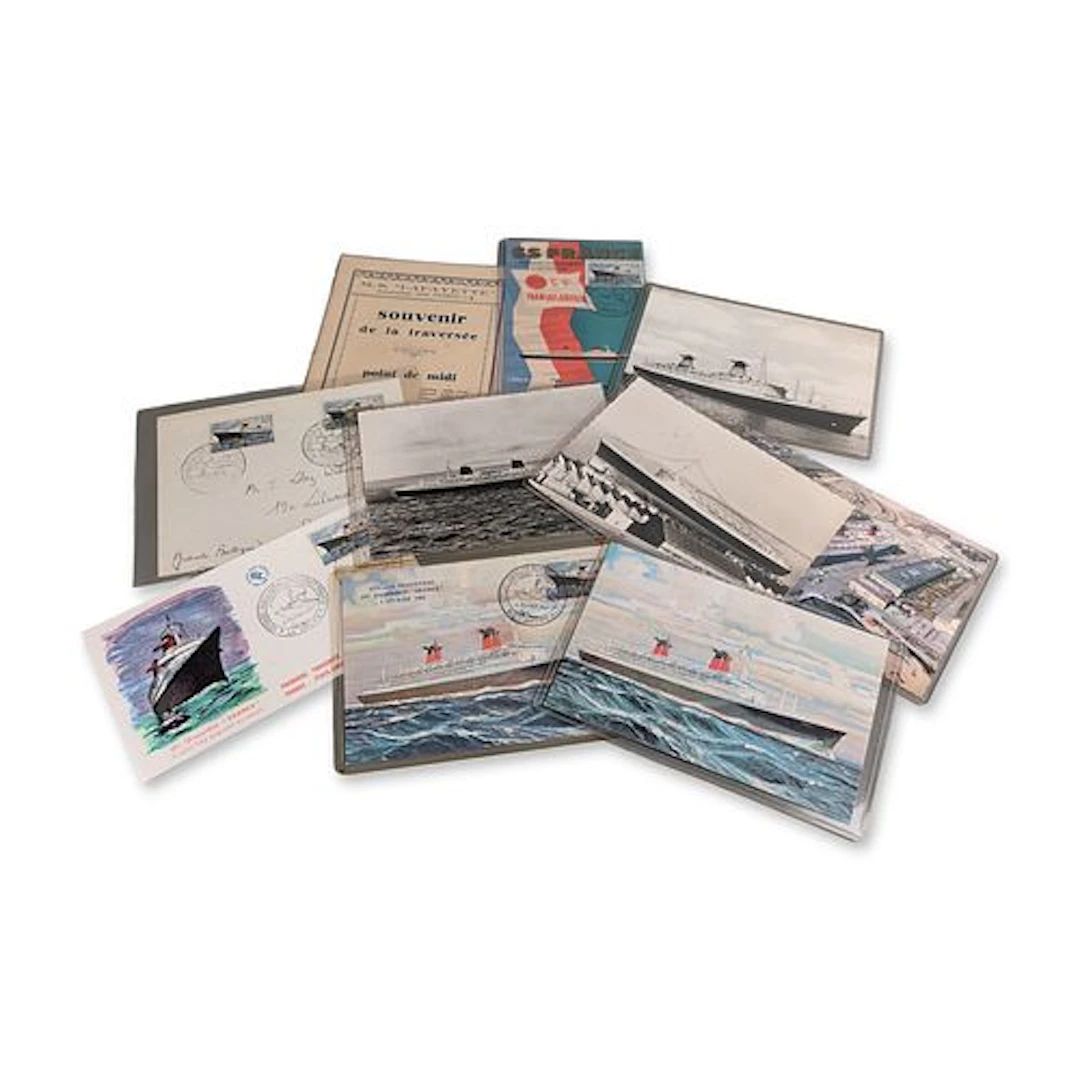 10pc Compagnie Generale Transatlantique French Line Maritime Ephemera