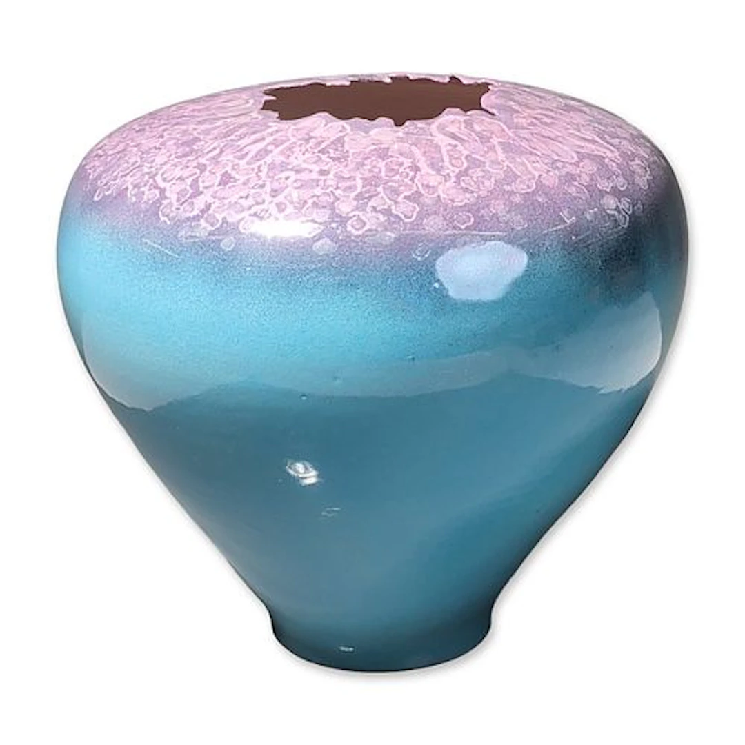 Leah Studio Pottery Crater Vase