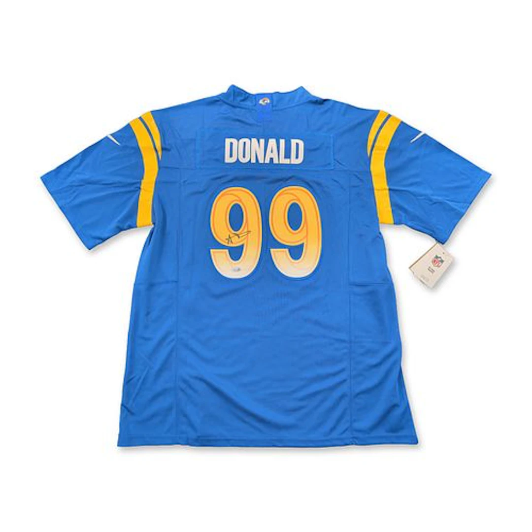 Nike Los Angeles Rams Signed Aaron Donald Jersey with COA