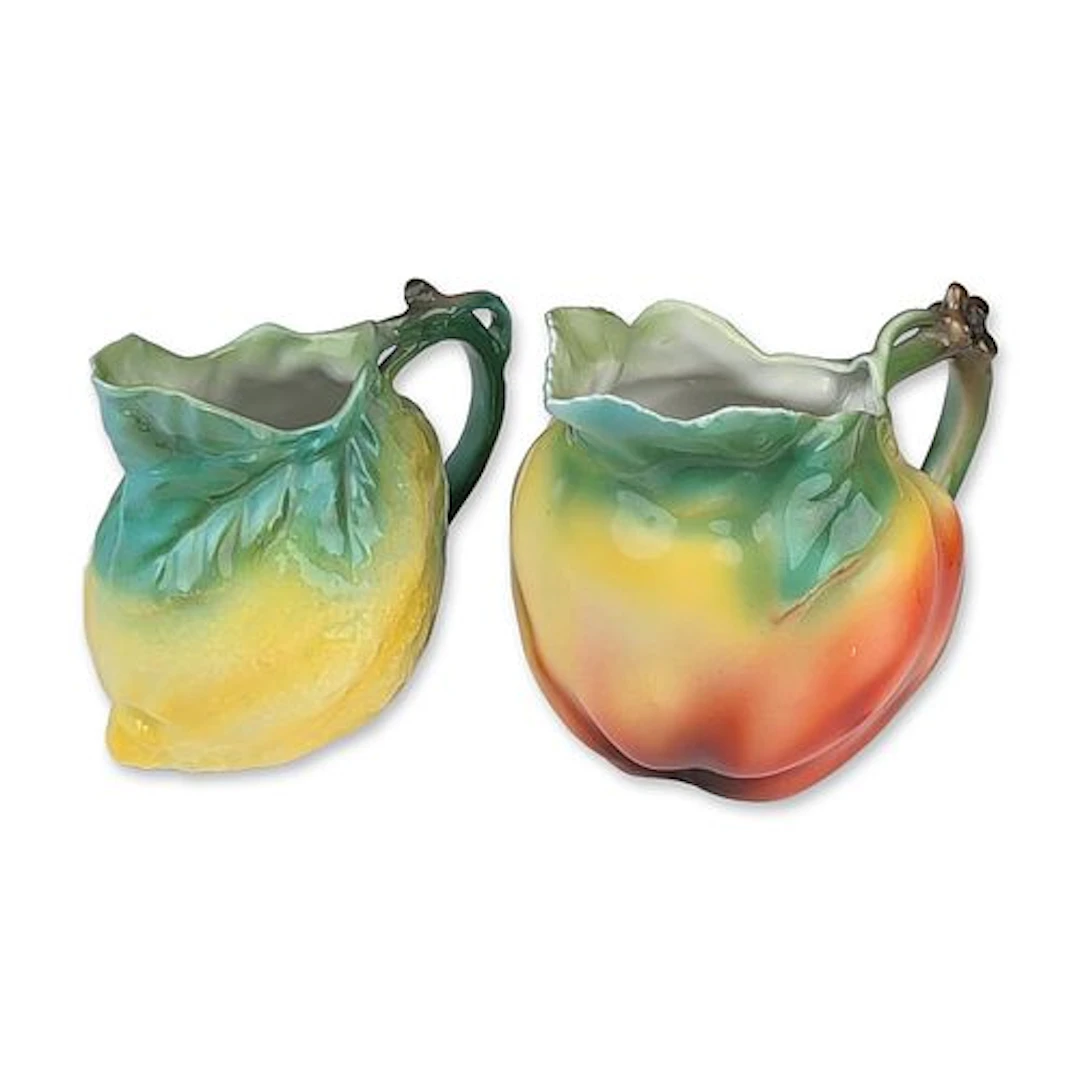 2pc Royal Bayreuth Bavaria Porcelain Fruit Creamers