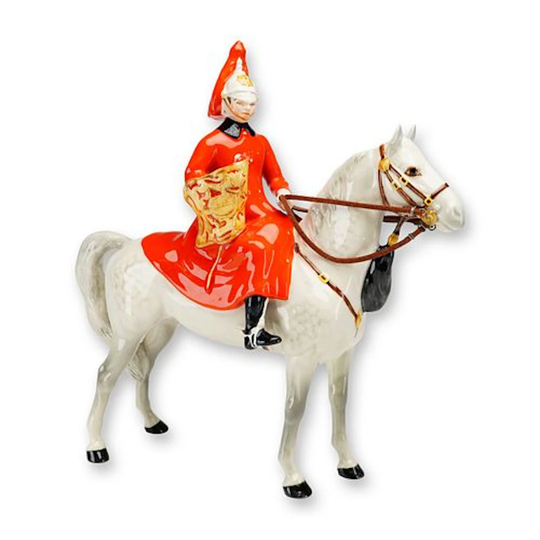 Beswick Porcelain Figurine, Lifeguard on Horse