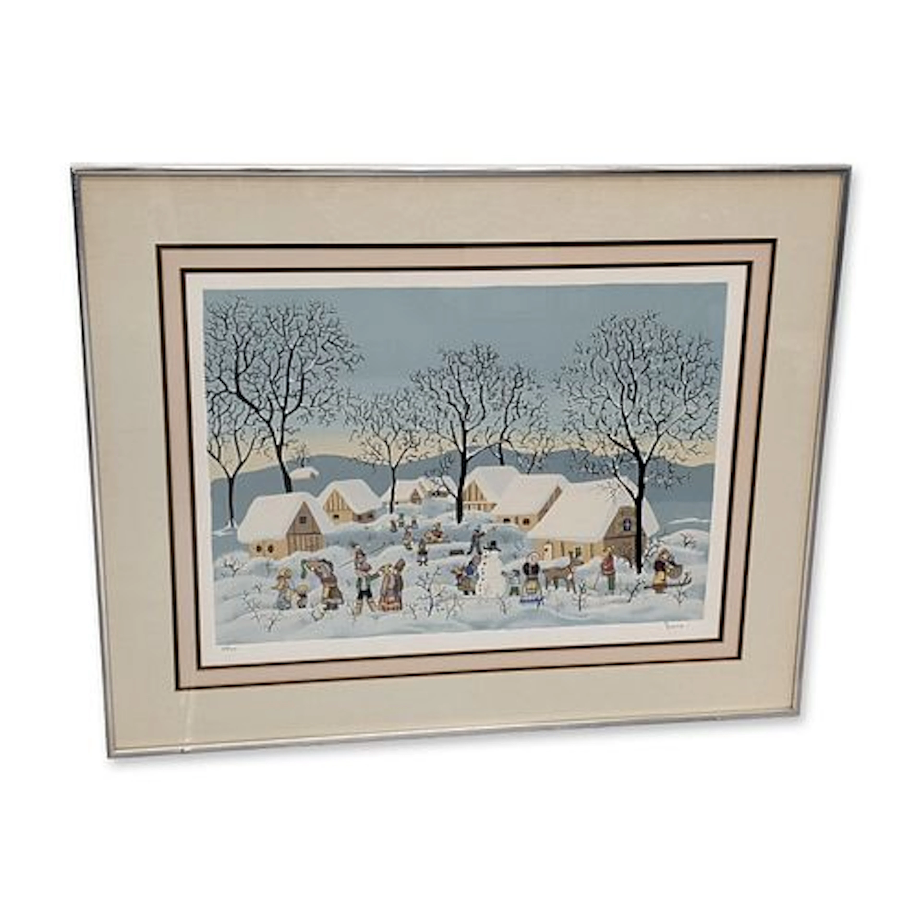 Dena, Winter Play Limited Edition Serigraph