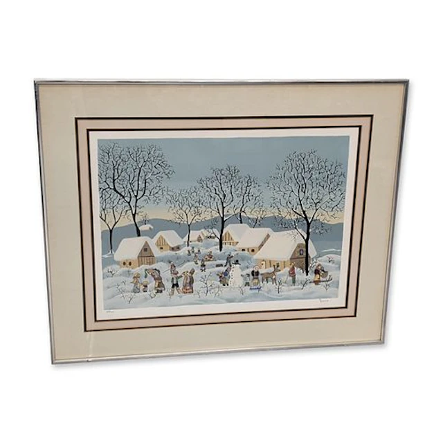 Dena, Winter Play Limited Edition Serigraph