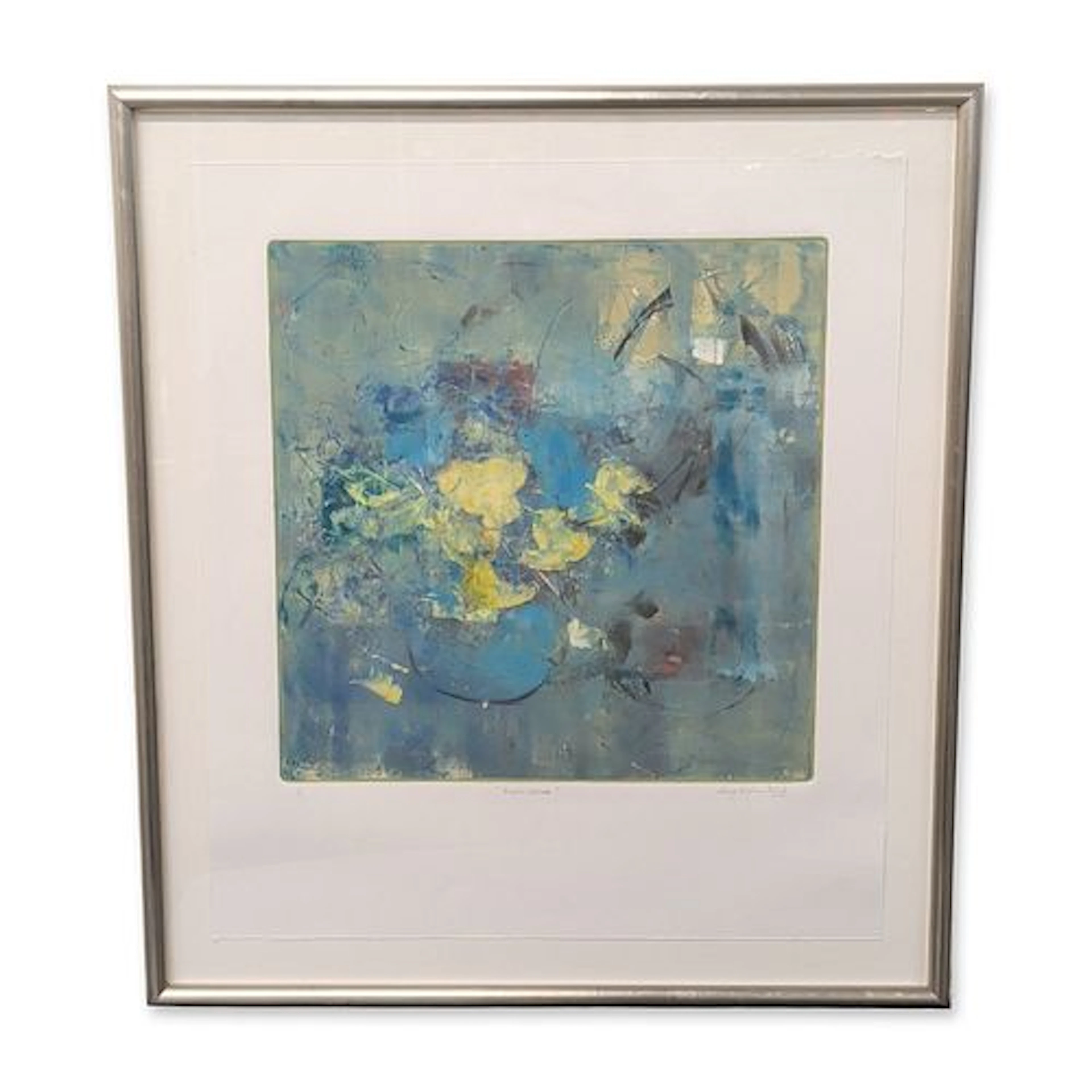 Mary Ellen Daly (American 20th-21st Century) Monotype on Paper, Narcissus