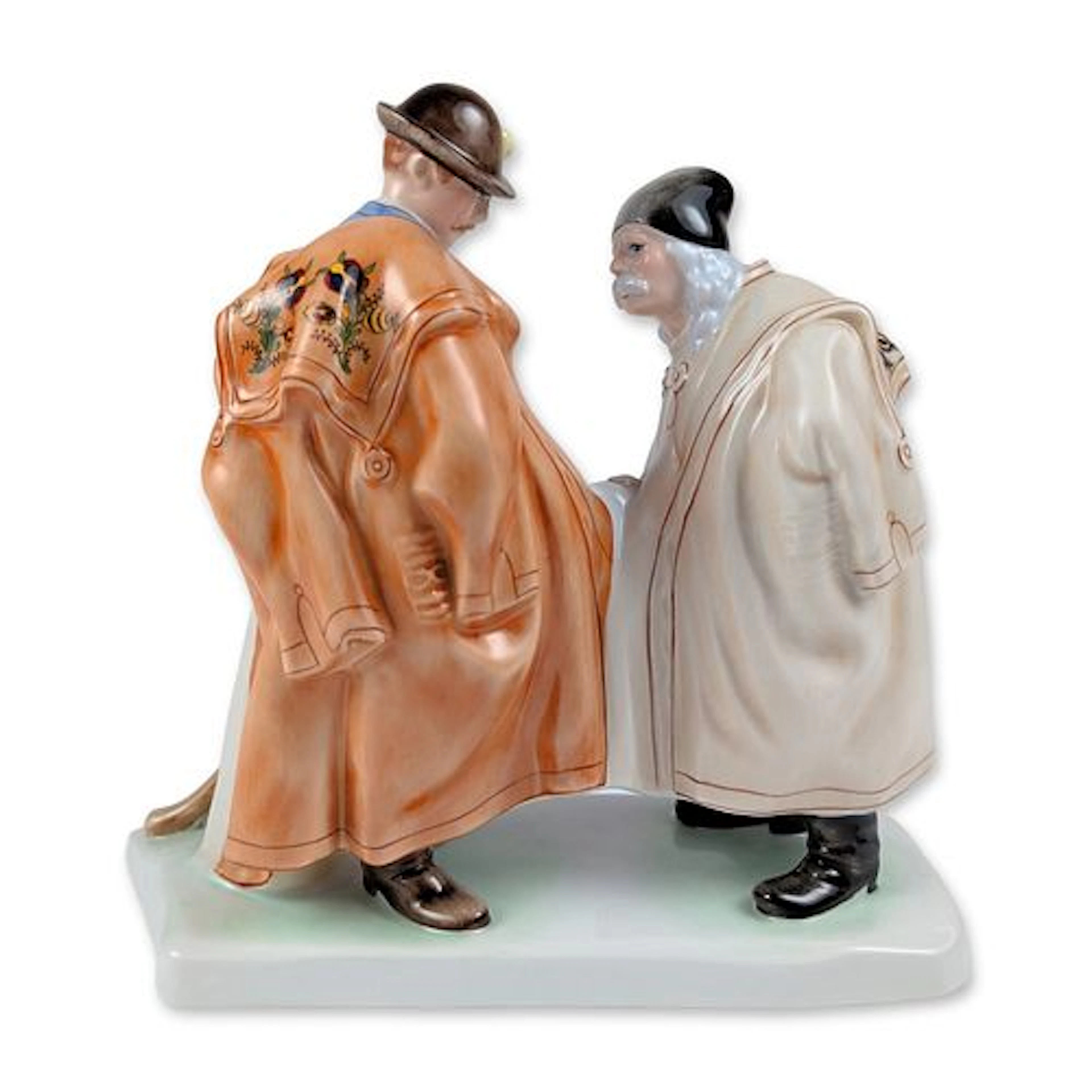 Herend Hungarian Porcelain Farewell Figural Group