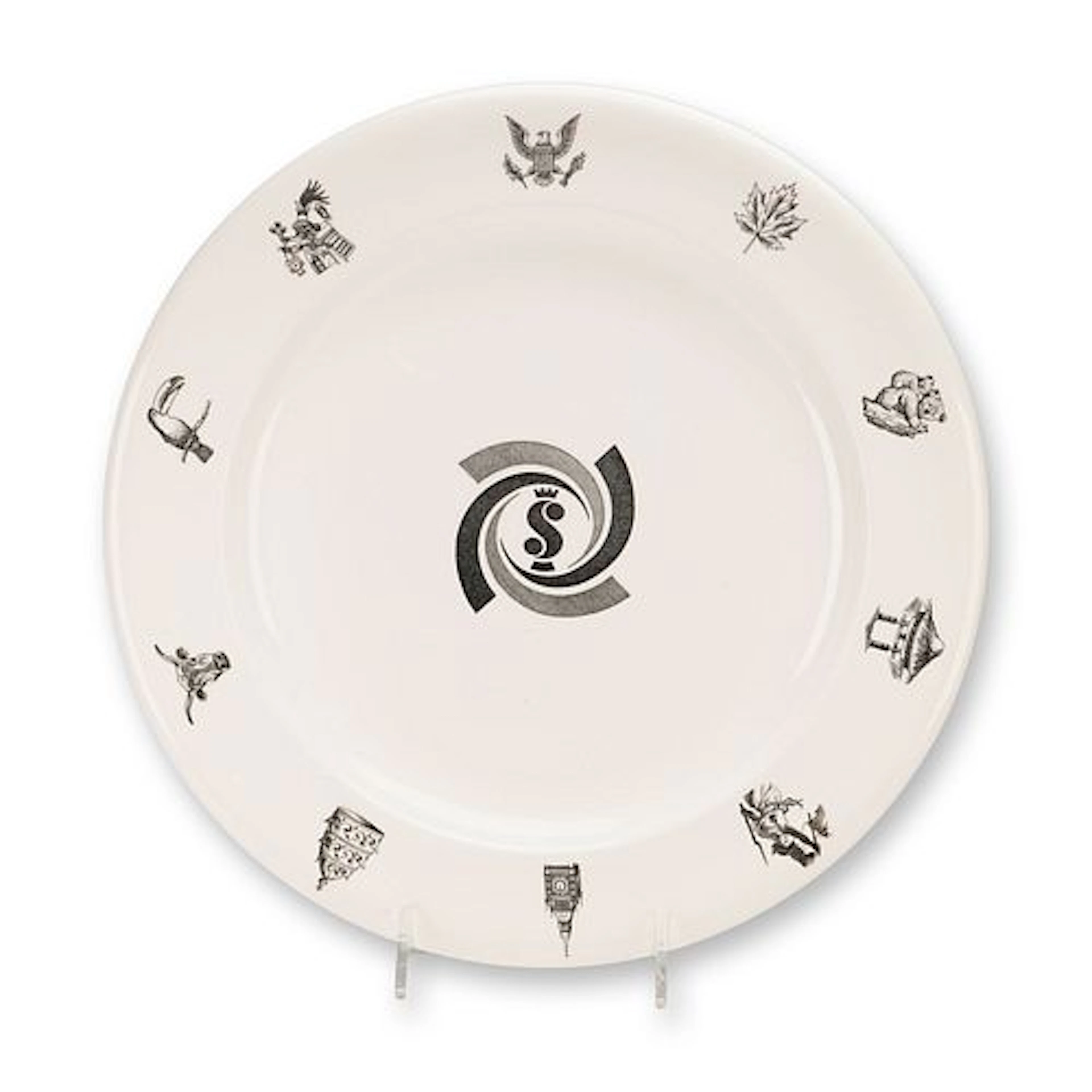 Wedgwood Simmons Bedding Company Commemorative Transferware Platter