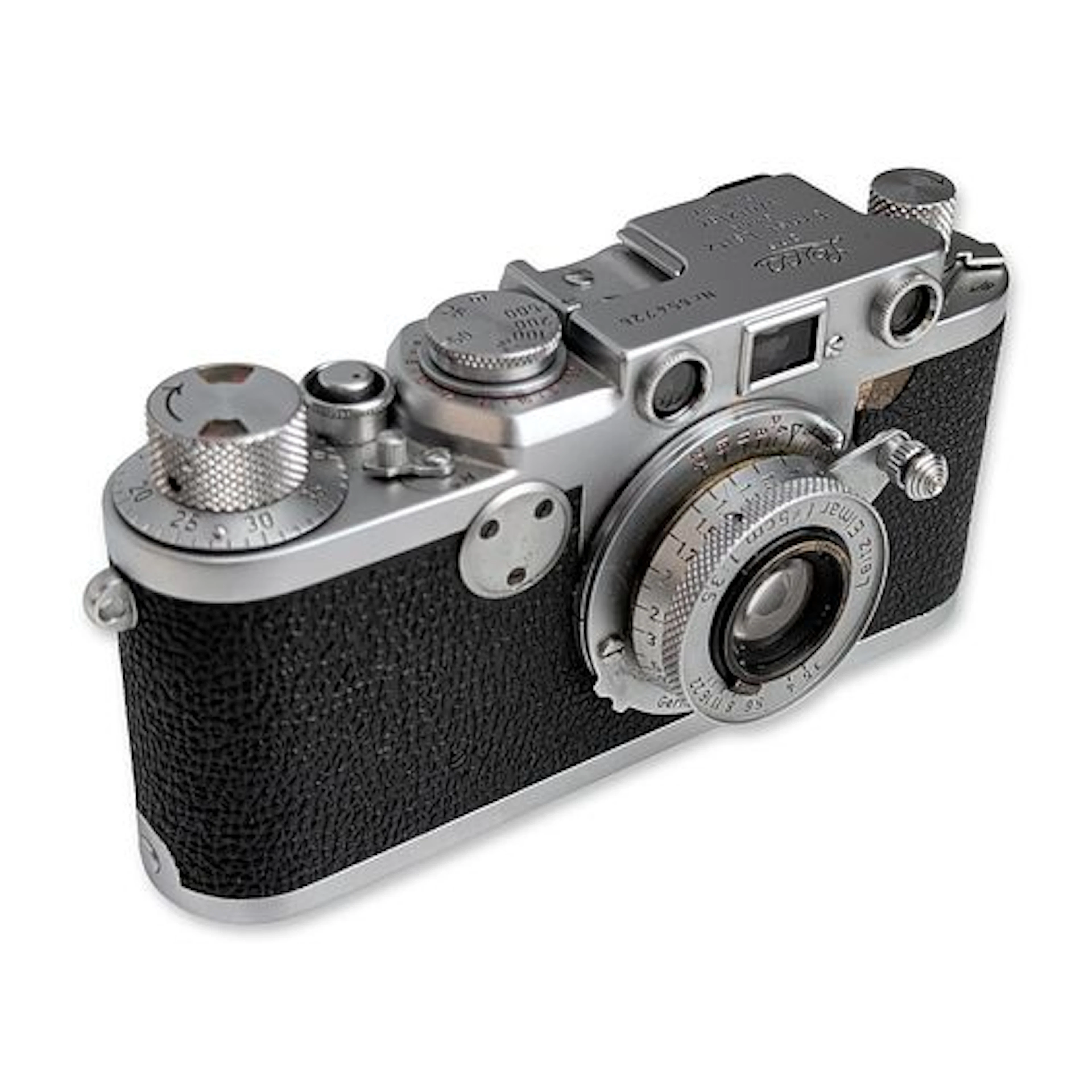 Leica IIIf Red Dial Rangefinder Camera with Leitz Elmar Lens