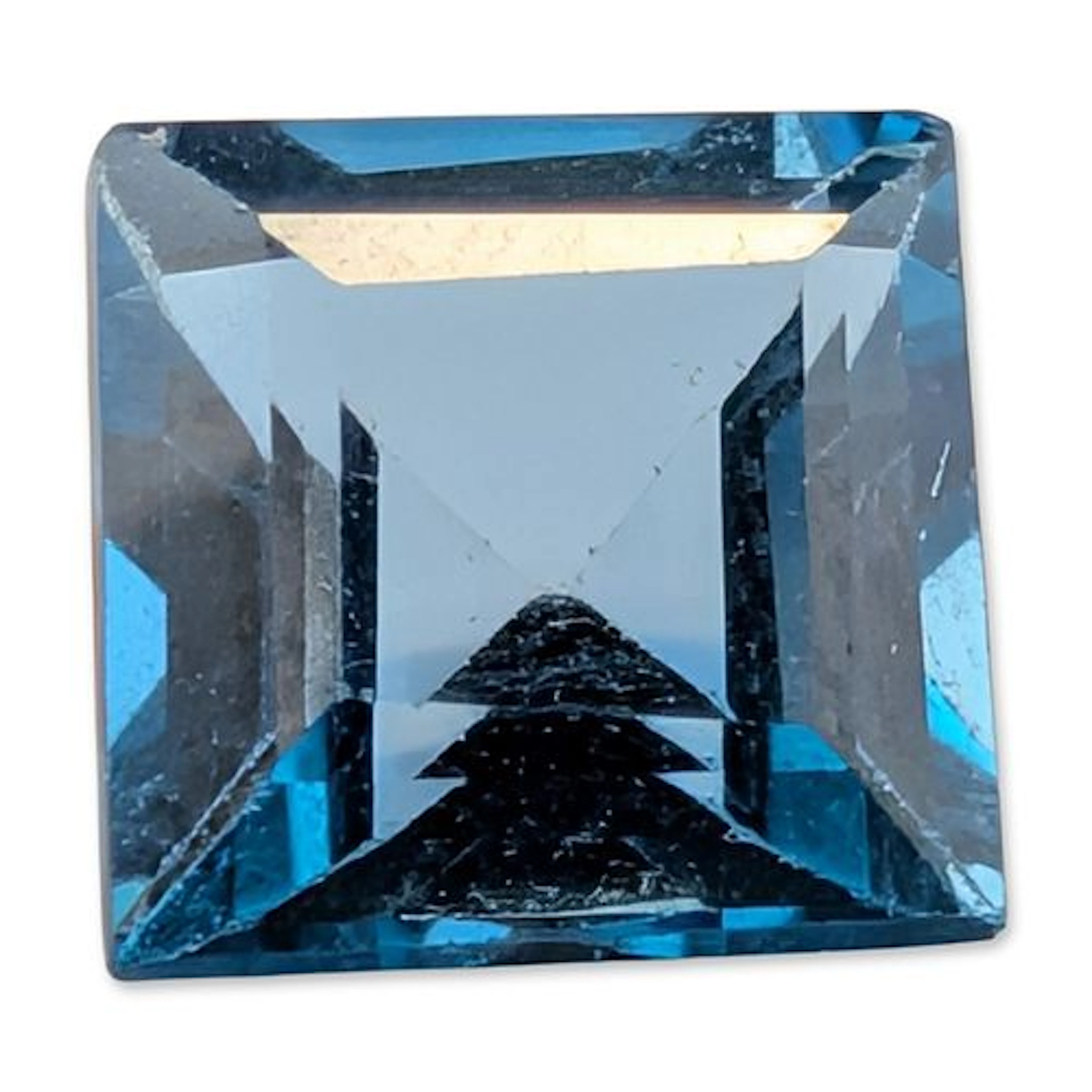 Blue Topaz Square Emerald Cut Gemstone