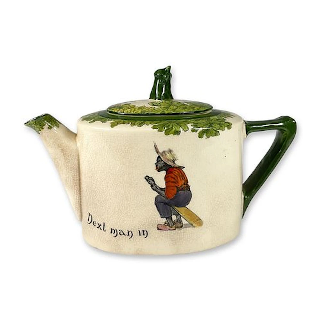 Royal Doulton Porcelain Teapot, All Black Team Cricketer