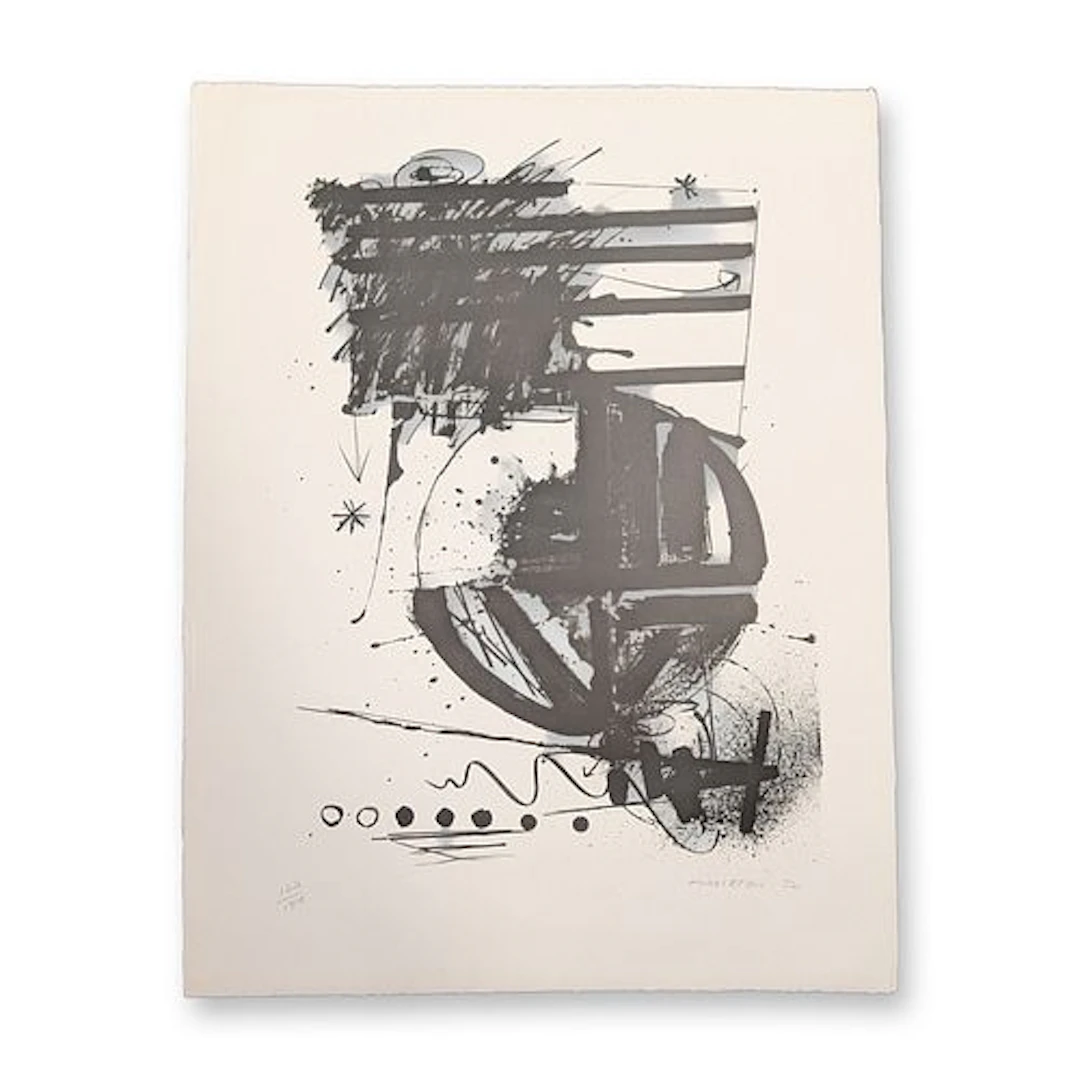 Sam Middleton (American, 1927-2015) Abstract Composition Lithograph