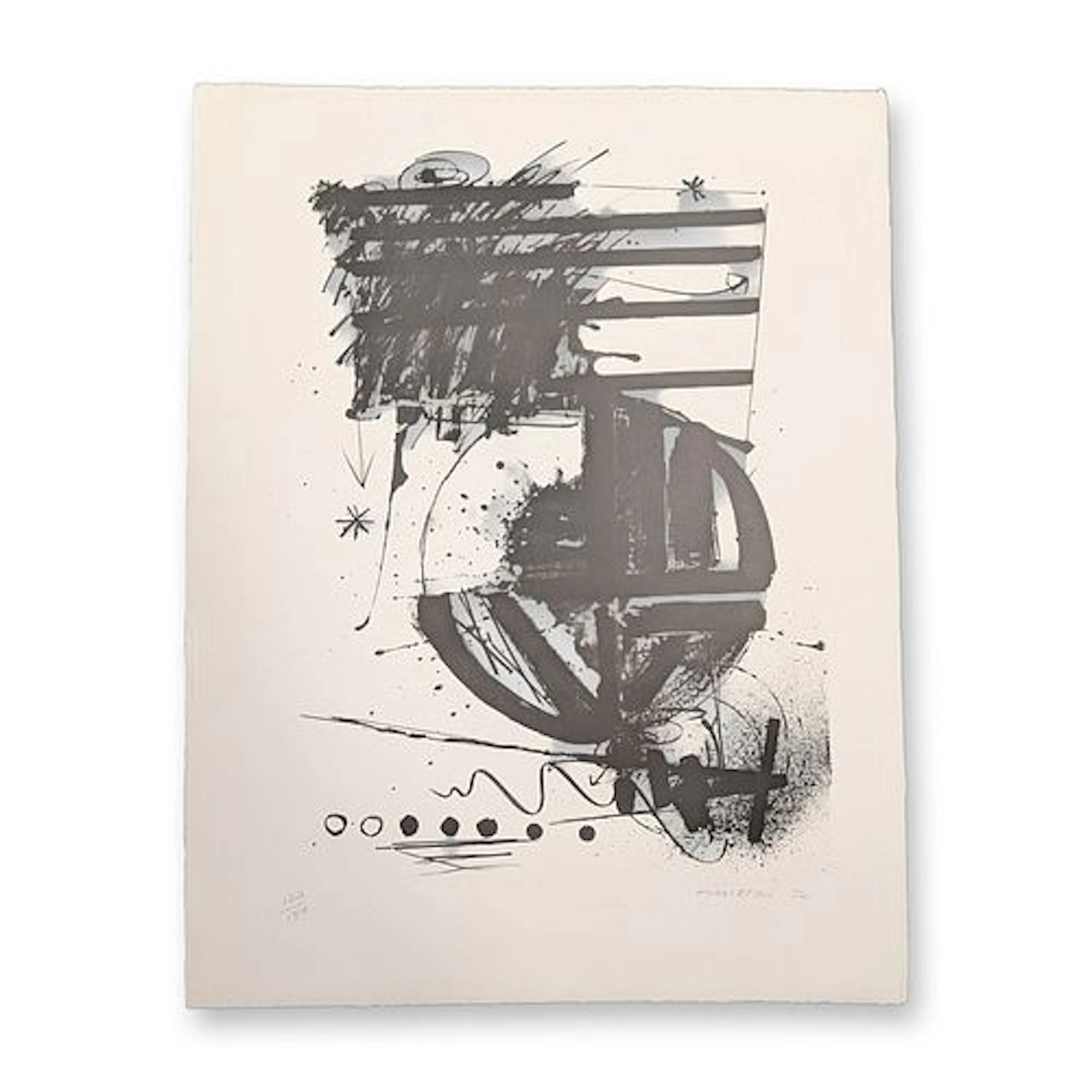 Sam Middleton (American, 1927-2015) Abstract Composition Lithograph