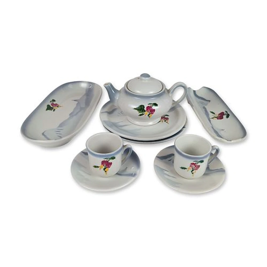 10pc Sterling China for Moore-McCormack Lines Rio Pattern Service