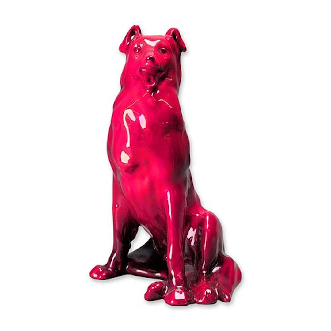 Royal Doulton Flambe Porcelain Seated Collie Figurine HN105