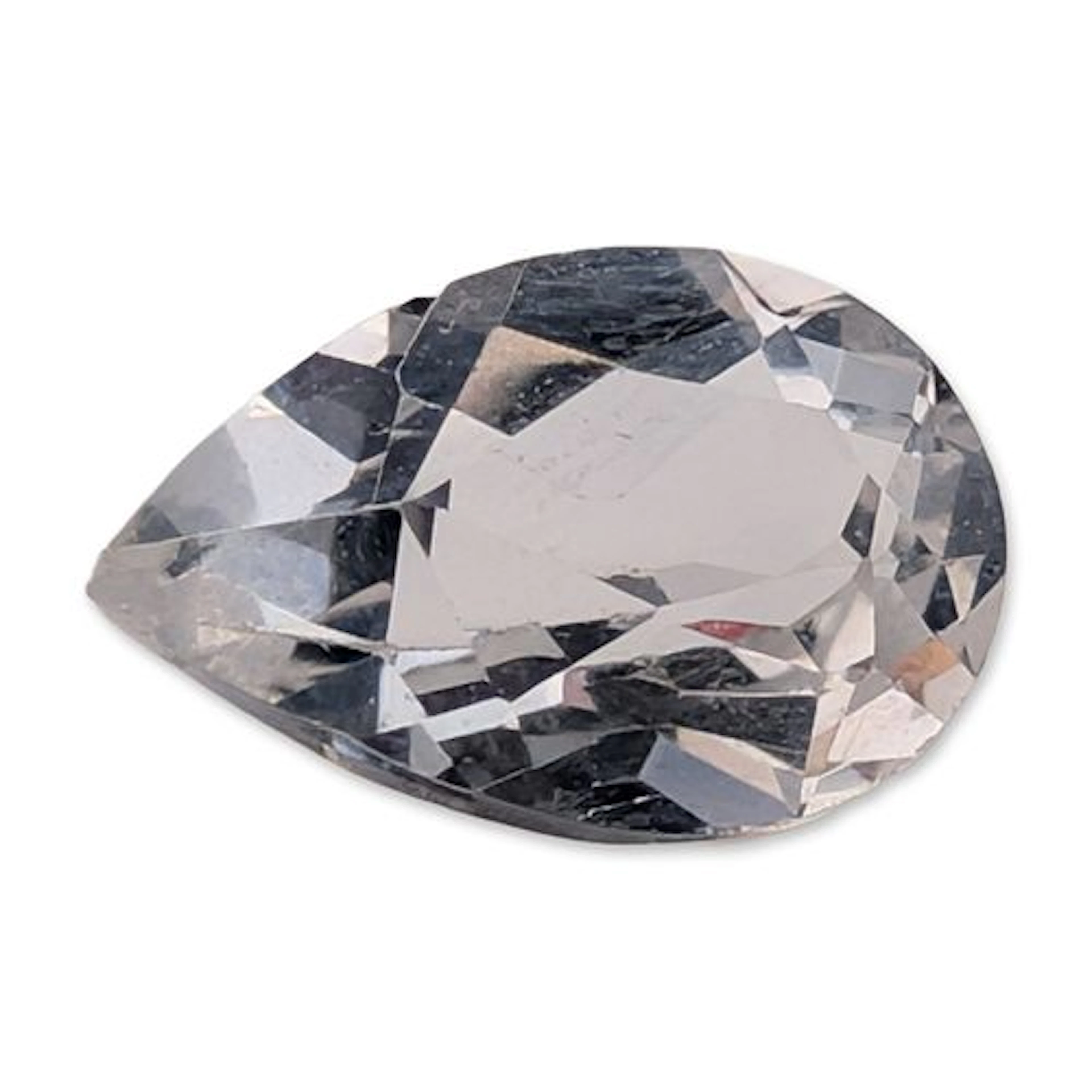 Pear-Shaped Brilliant Cut White Topaz Loose Gemstone