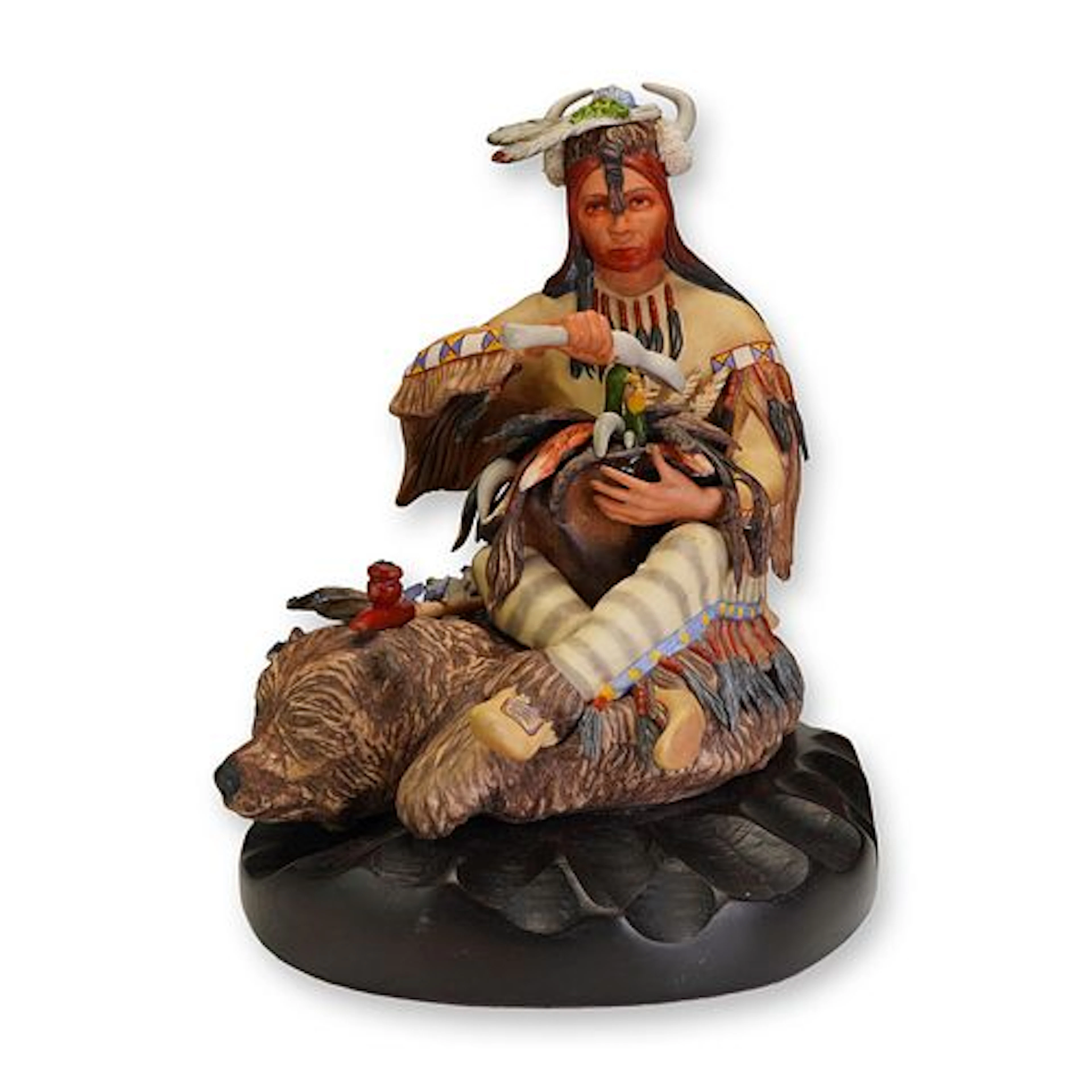Cybis by Helen Granger Young Figurine, Blackfeet 'Beaverhead Medicine Man'