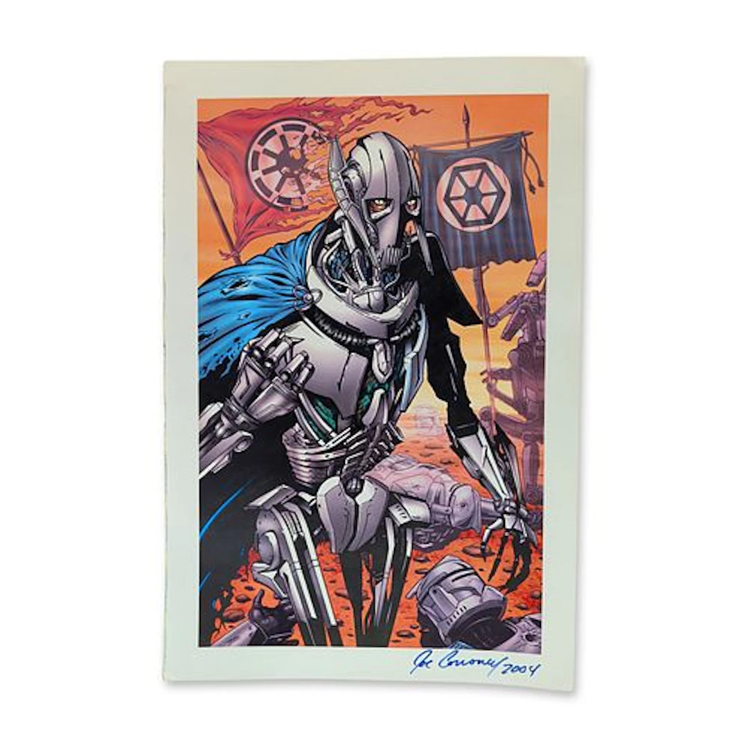 Joe Corroney Star Wars General Grievous Signed Art Offset Lithograph
