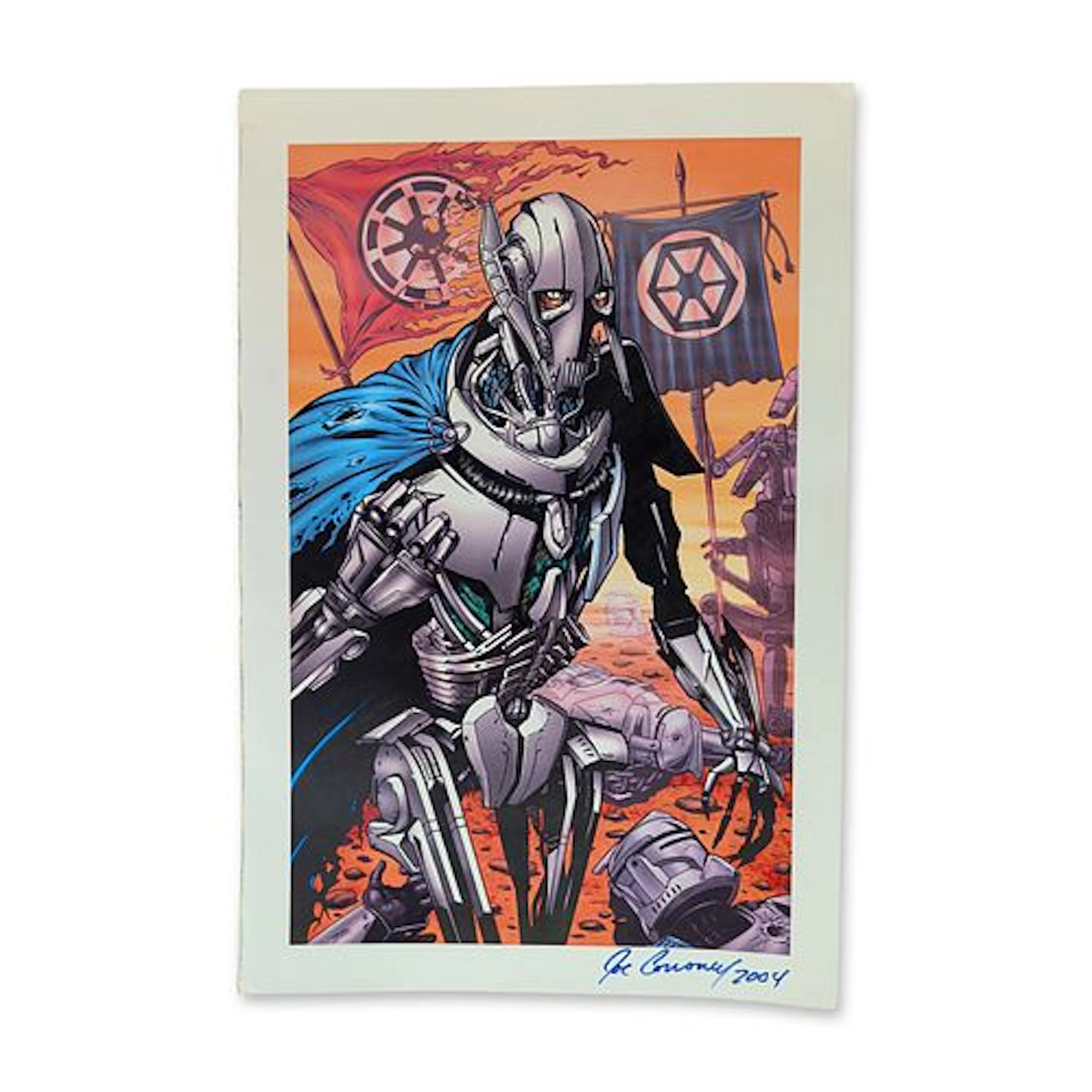 Joe Corroney Star Wars General Grievous Signed Art Offset Lithograph