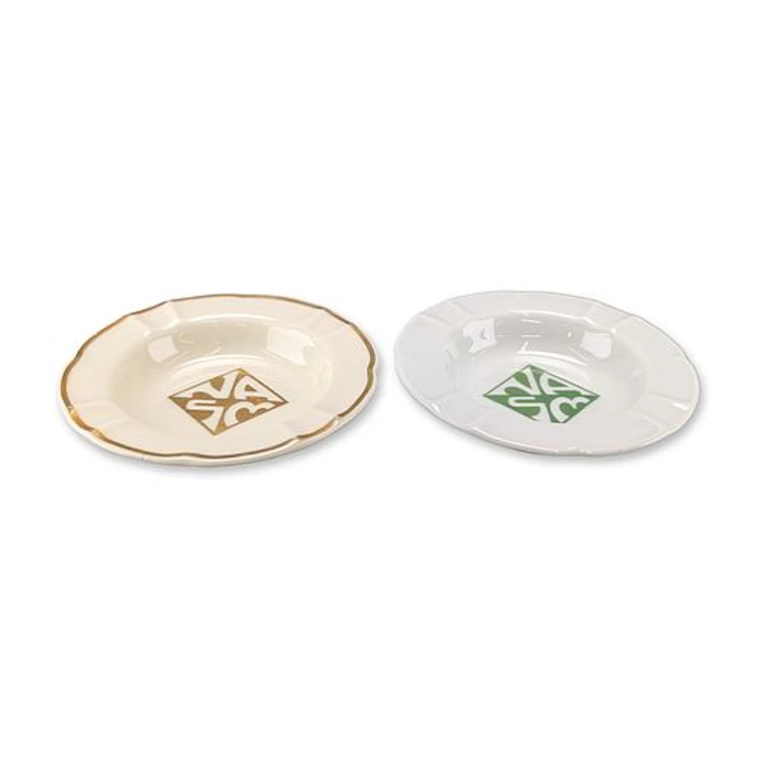 2pc Holland America Line NASM Porcelain Ashtrays