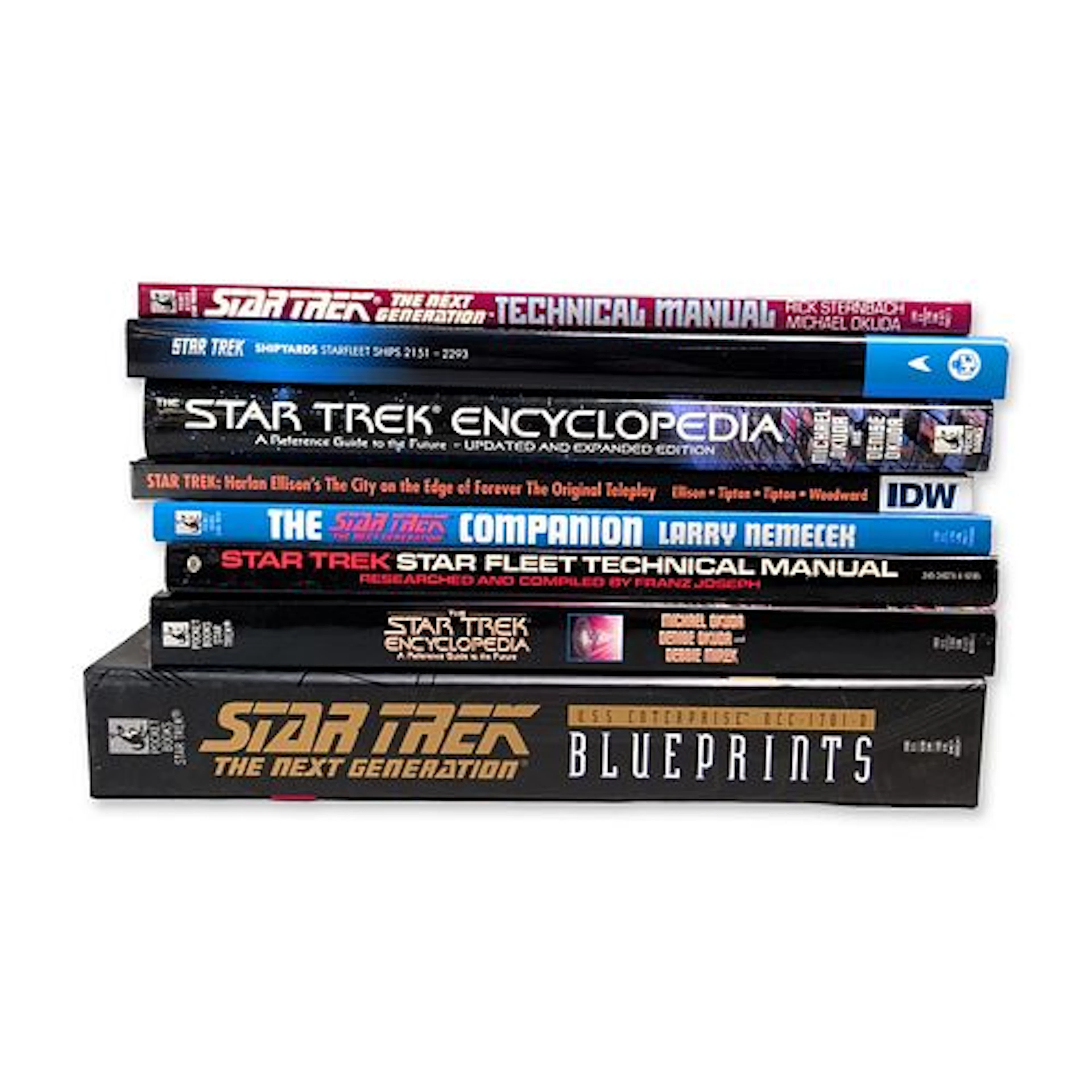 Collection of Star Trek The Next Generation Technical Reference Books