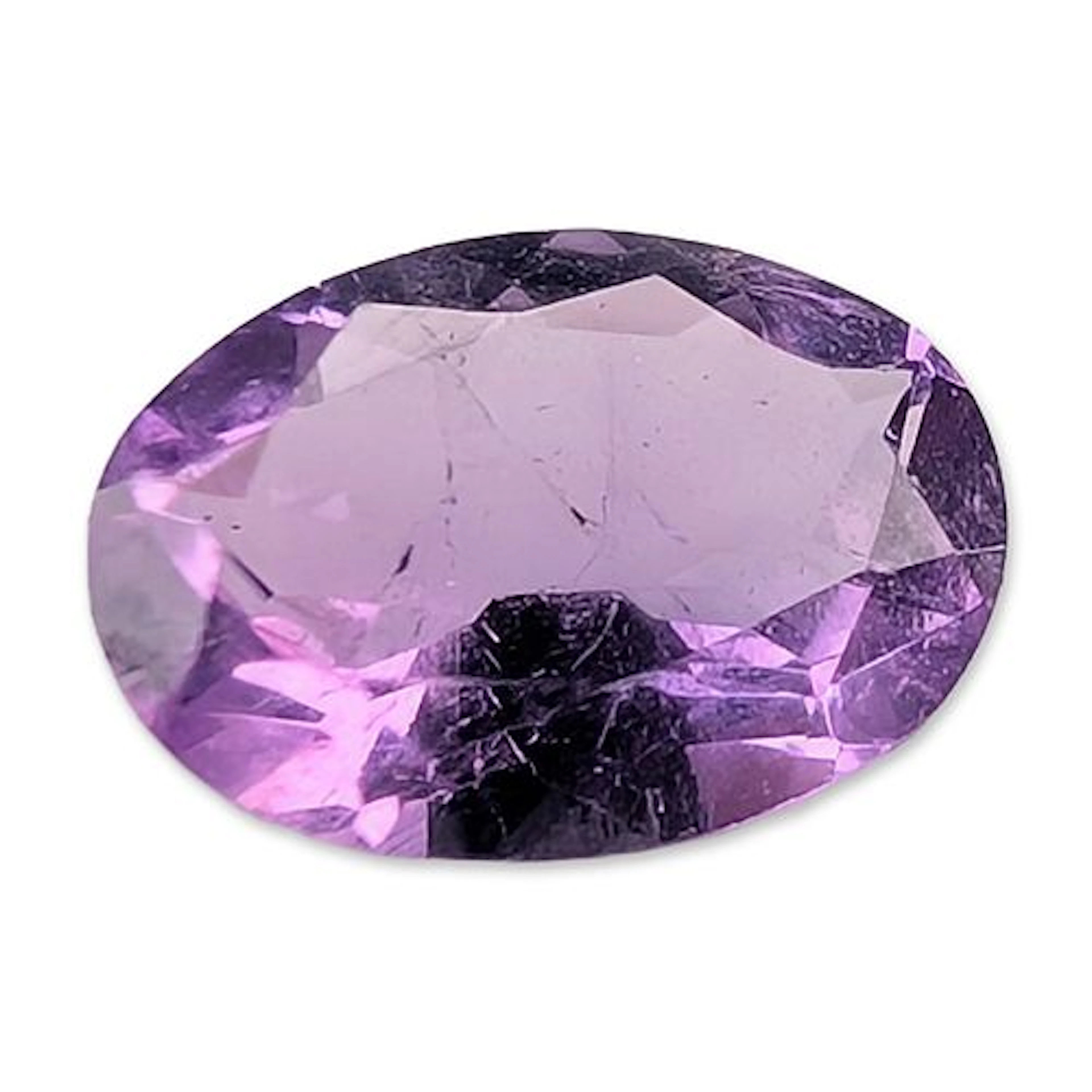 Natural Amethyst Oval Cut Loose Gemstone