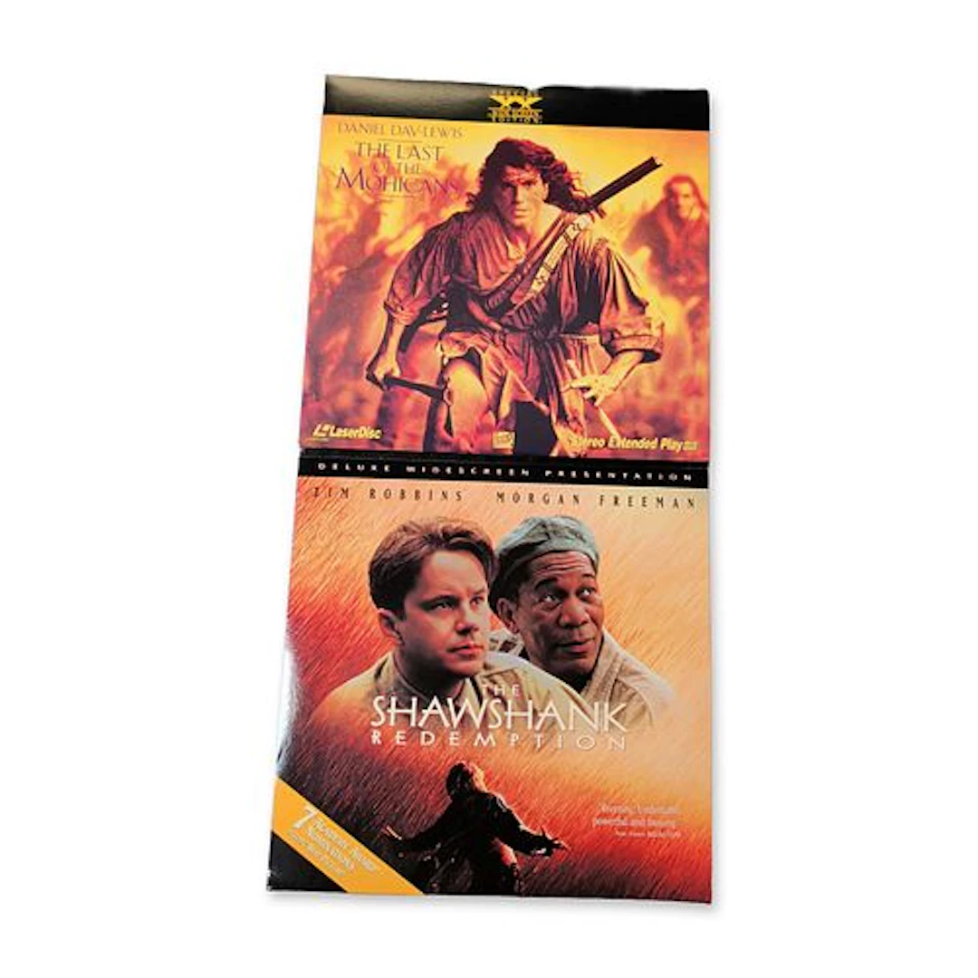 The Last of the Mohicans and The Shawshank Redemption LaserDisc Pair