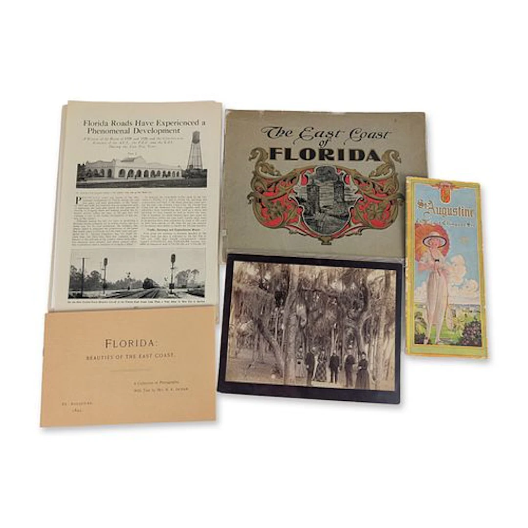 Collection of Five Pieces of Antique Florida Tourism Ephemera